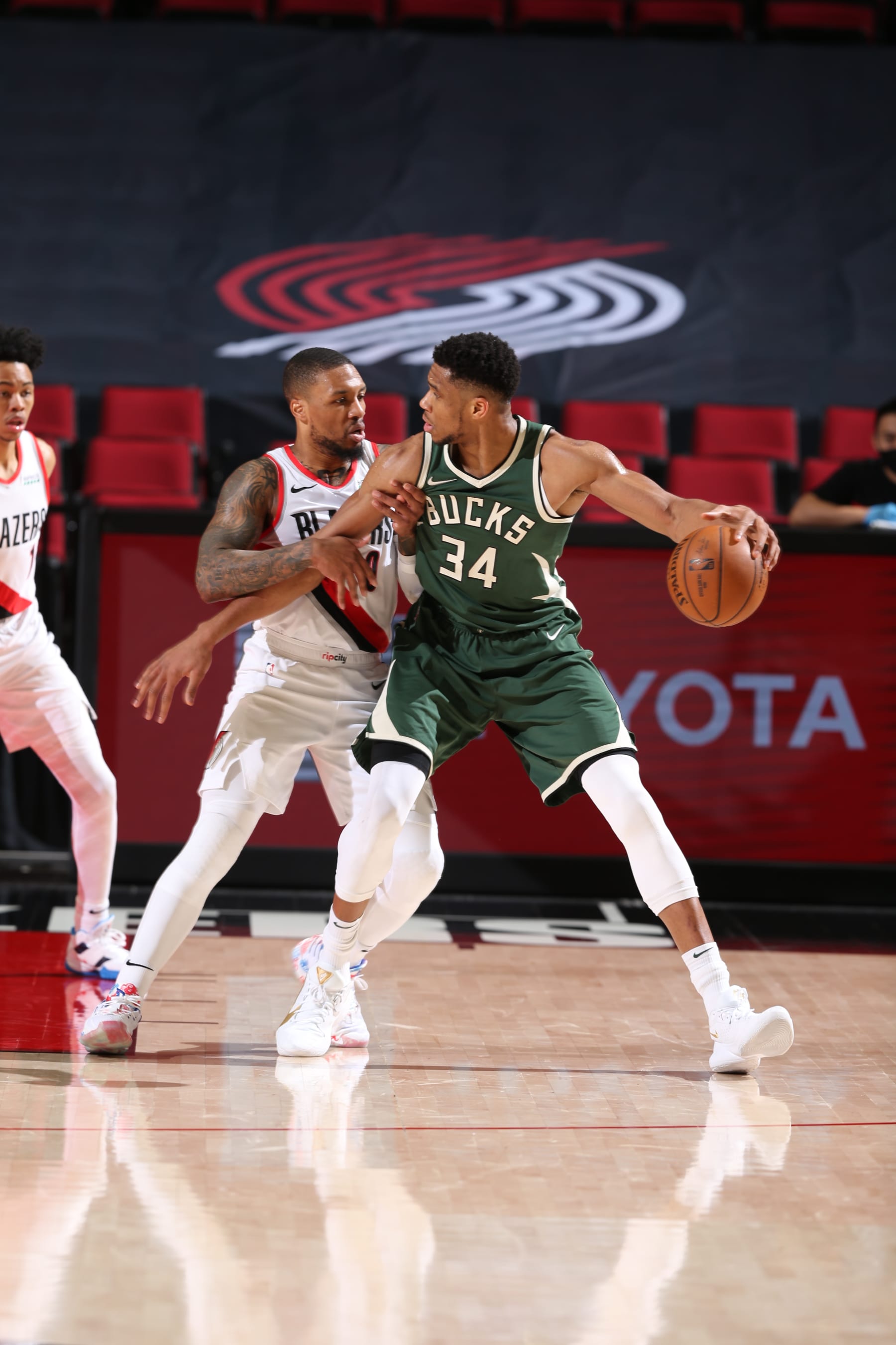 Damian Lillard and Giannis Antetokounmpo