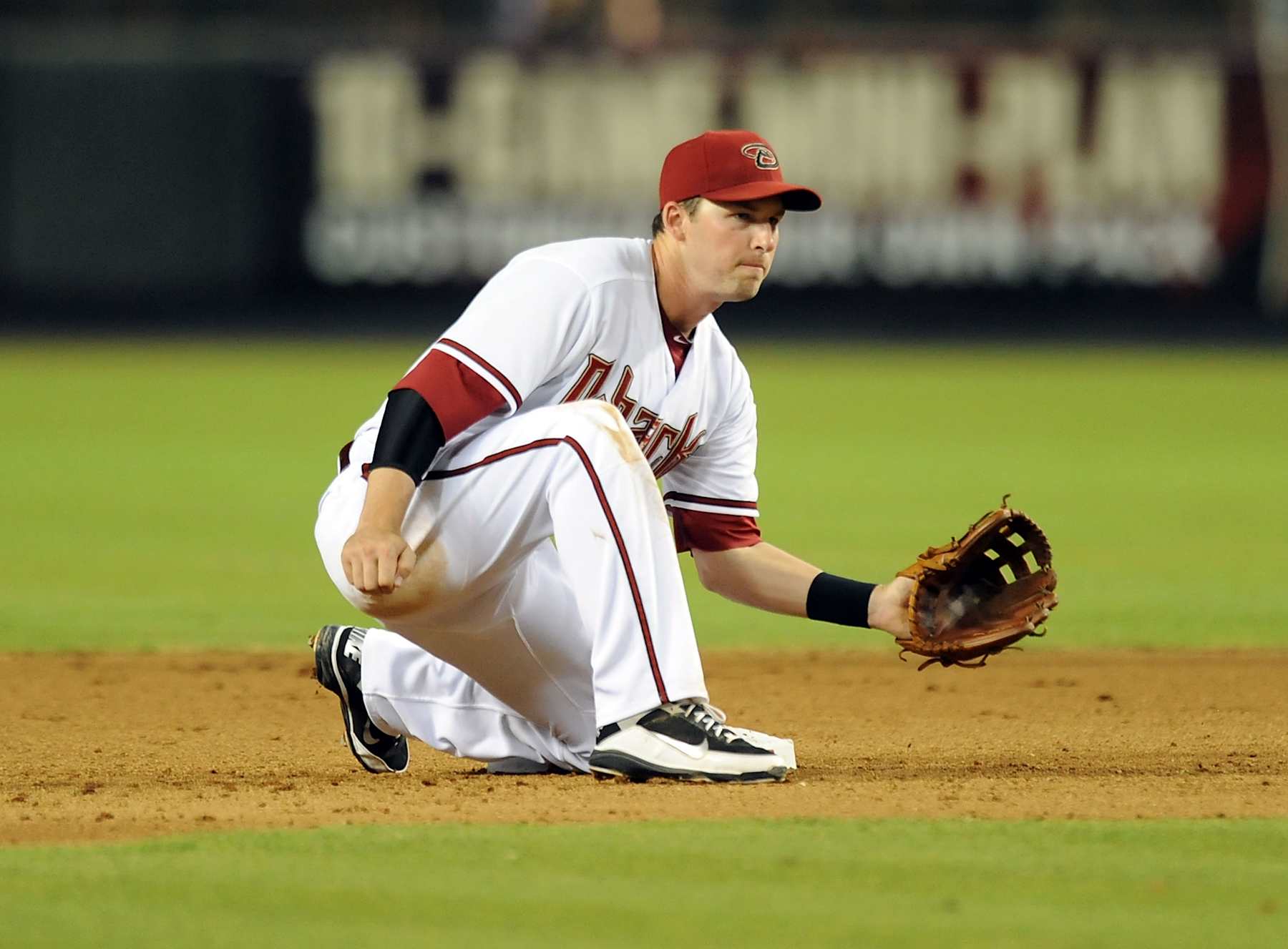 PHOENIX, AZ - JULY 20:  Stephen Drew #6 of the Arizona Diamondbacks waits for a throw at second base against the Houston Astros at Chase Field on July 20, 2012 in Phoenix, Arizona.  (Photo by Norm Hall/Getty Images)