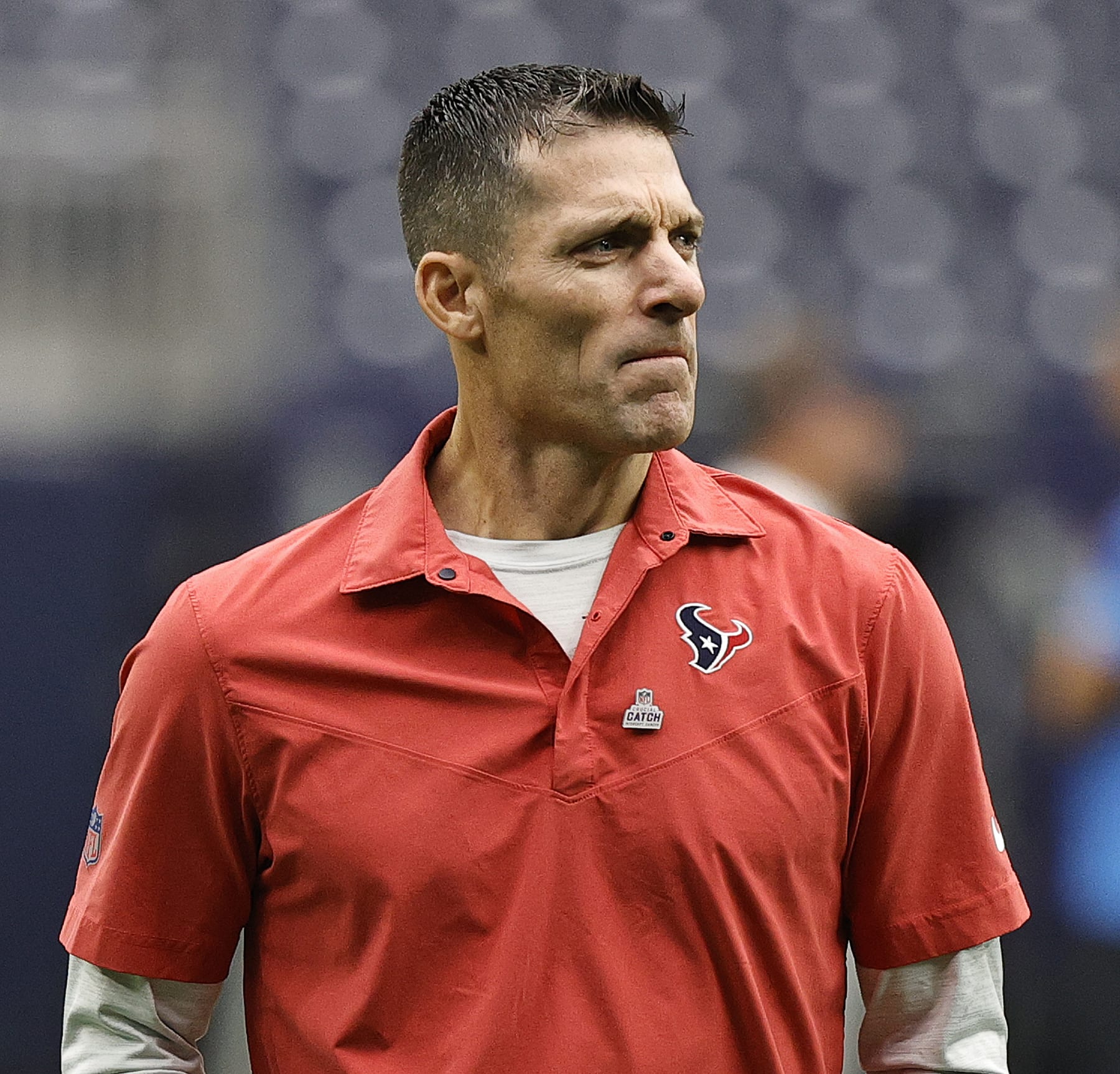 HOUSTON, TEXAS - OCTOBER 02: Houston Texans general manager Nic Ceserio before the Houston Texans play the Los Angeles Chargers at NRG Stadium on October 02, 2022 in Houston, Texas. (Photo by Bob Levey/Getty Images)