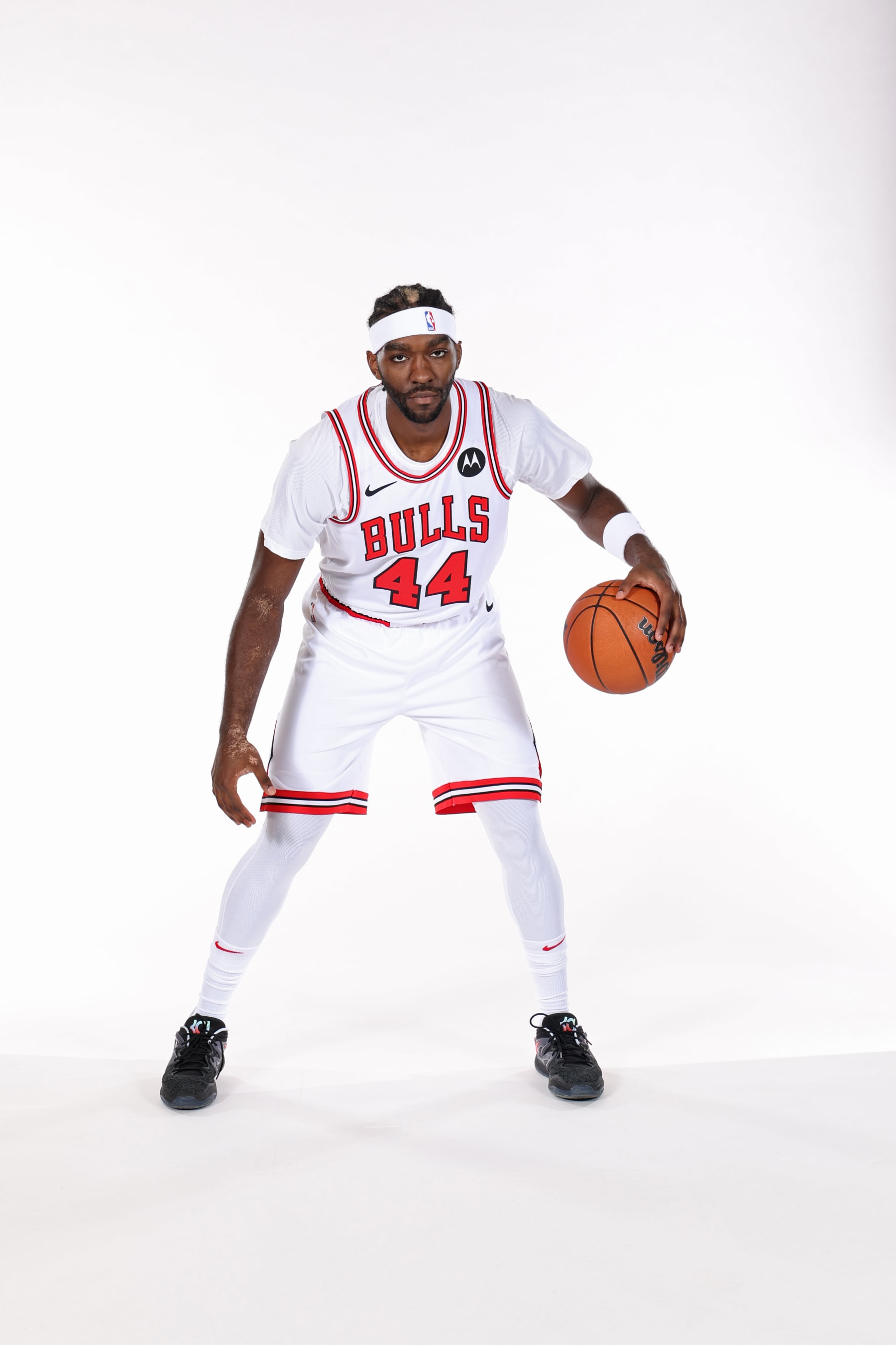 CHICAGO, IL- OCTOBER 2: Patrick Williams #44 of the Chicago Bulls poses for a portrait for Media Day at the Barclays Center in Chicago, Illinois.  NOTE TO USER: User expressly acknowledges and agrees that, by downloading and or using this photograph, User is consenting to the terms and conditions of the Getty Images License Agreement. Mandatory Copyright Notice: Copyright 2023 NBAE  (Photo by Jeff Haynes/NBAE via Getty Images)