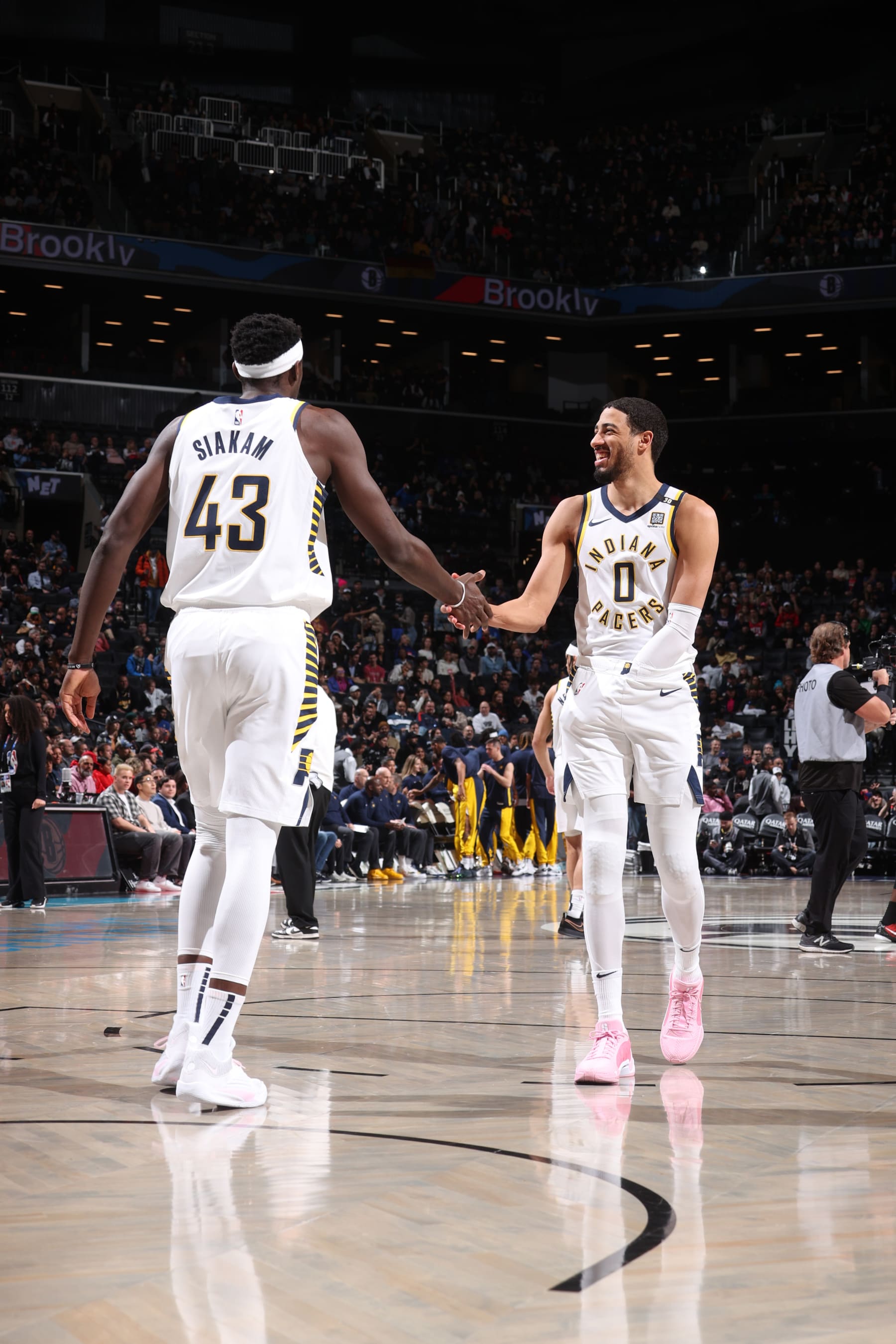 Pascal Siakam and Tyrese Haliburton