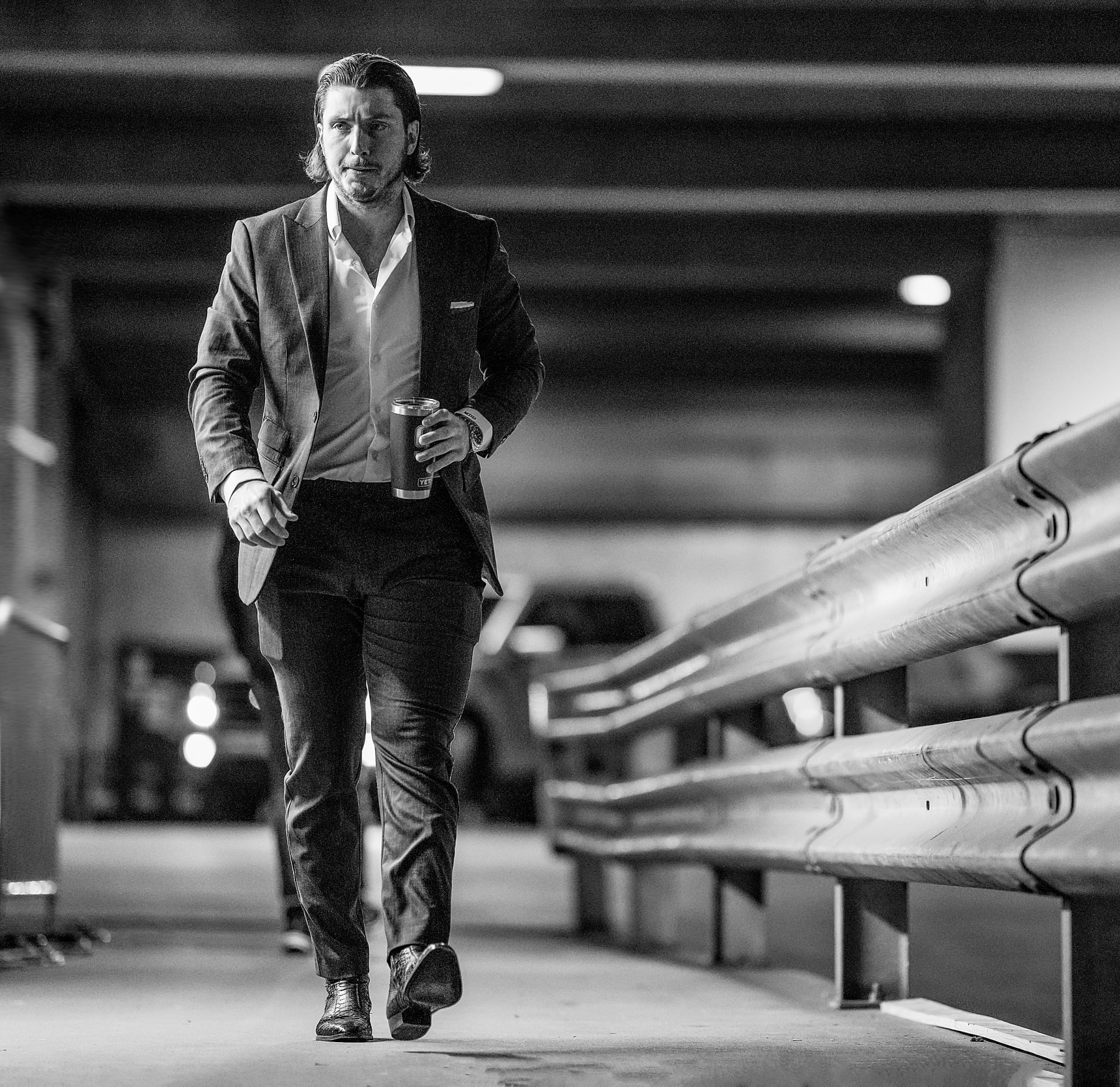 NASHVILLE, TENNESSEE - DECEMBER 19: Matt Duchene #95 of the Nashville Predators arrives for an NHL game against the Edmonton Oilers at Bridgestone Arena on December 19, 2022 in Nashville, Tennessee. (Photo by John Russell/NHLI via Getty Images)