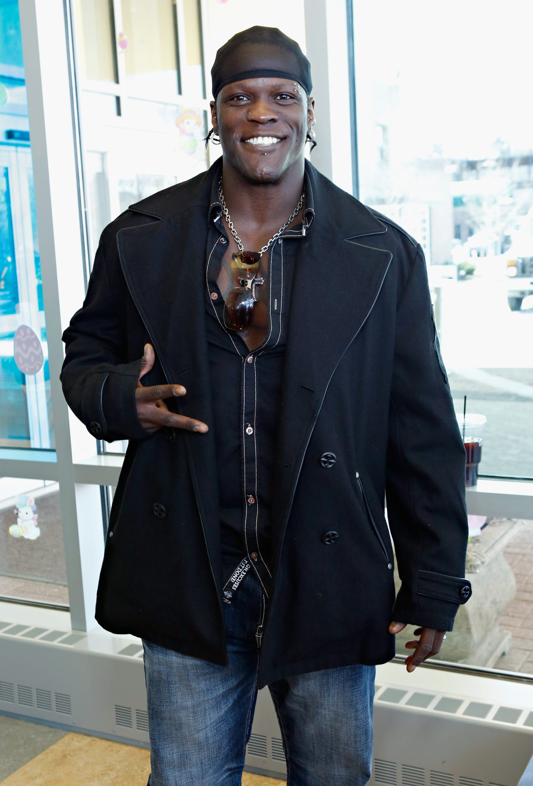 NEW YORK, NY - APRIL 03:  (EXCLUSIVE ACCESS SPECIAL RATES APPLY) WWE Superstar R-Truth visits St. Mary's Hospital For Children on April 3, 2013 in New York City.  (Photo by Cindy Ord/Getty Images)