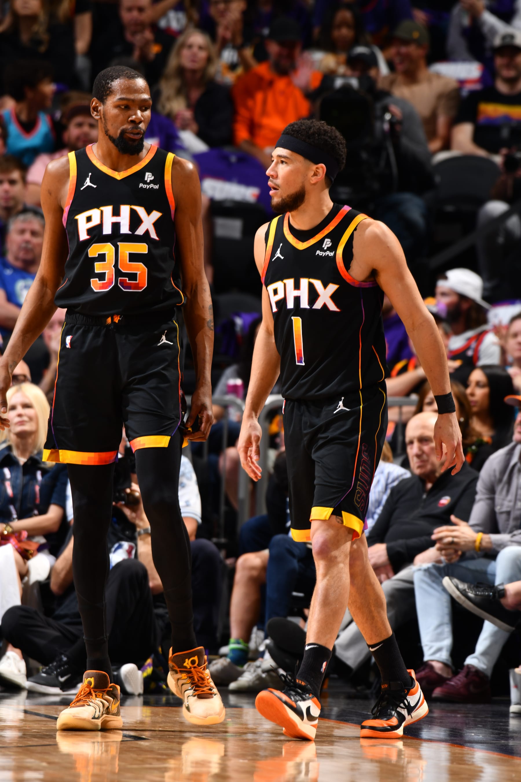 Kevin Durant and Devin Booker