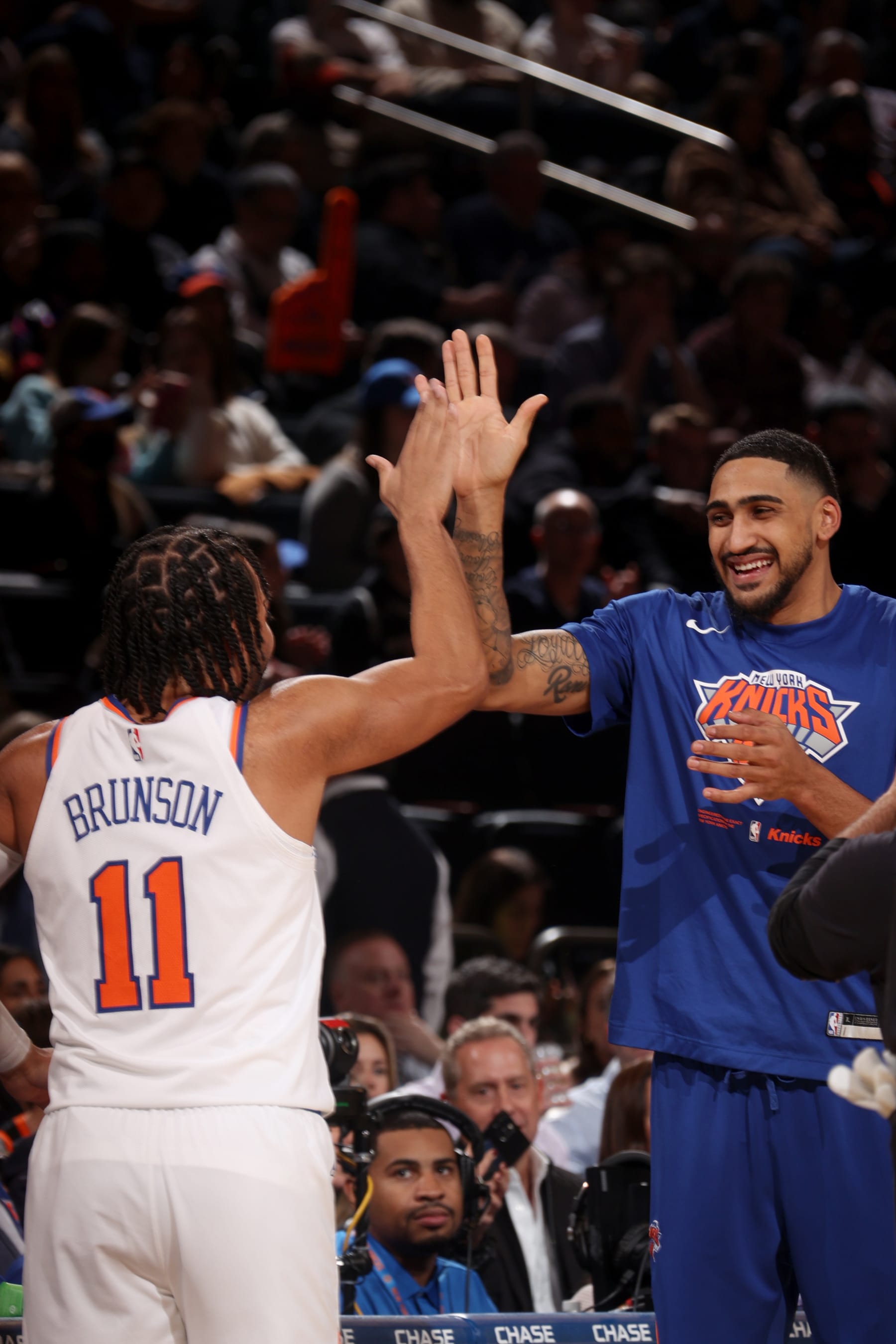 Jalen Brunson and Obi Toppin