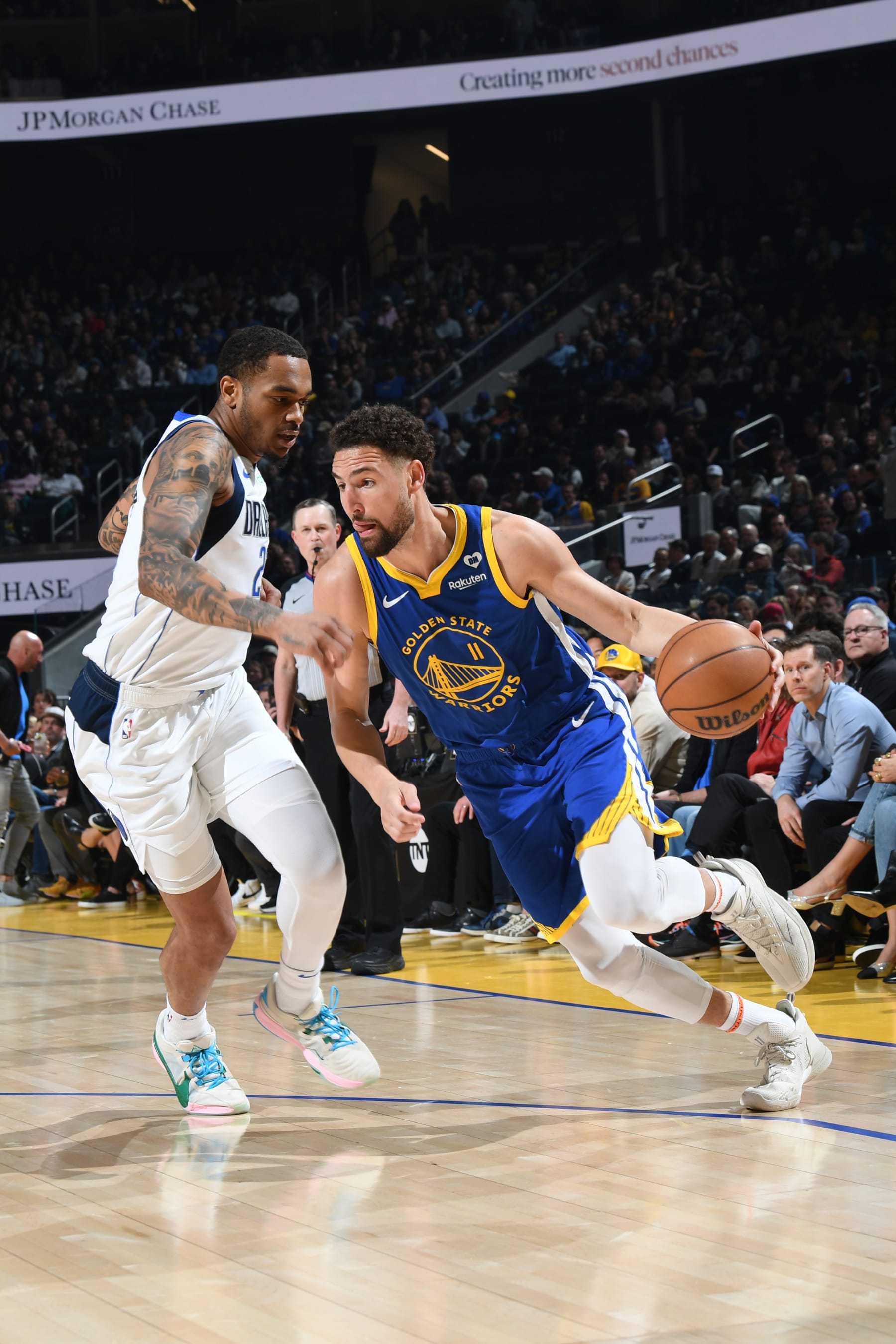 P.J. Washington and Klay Thompson