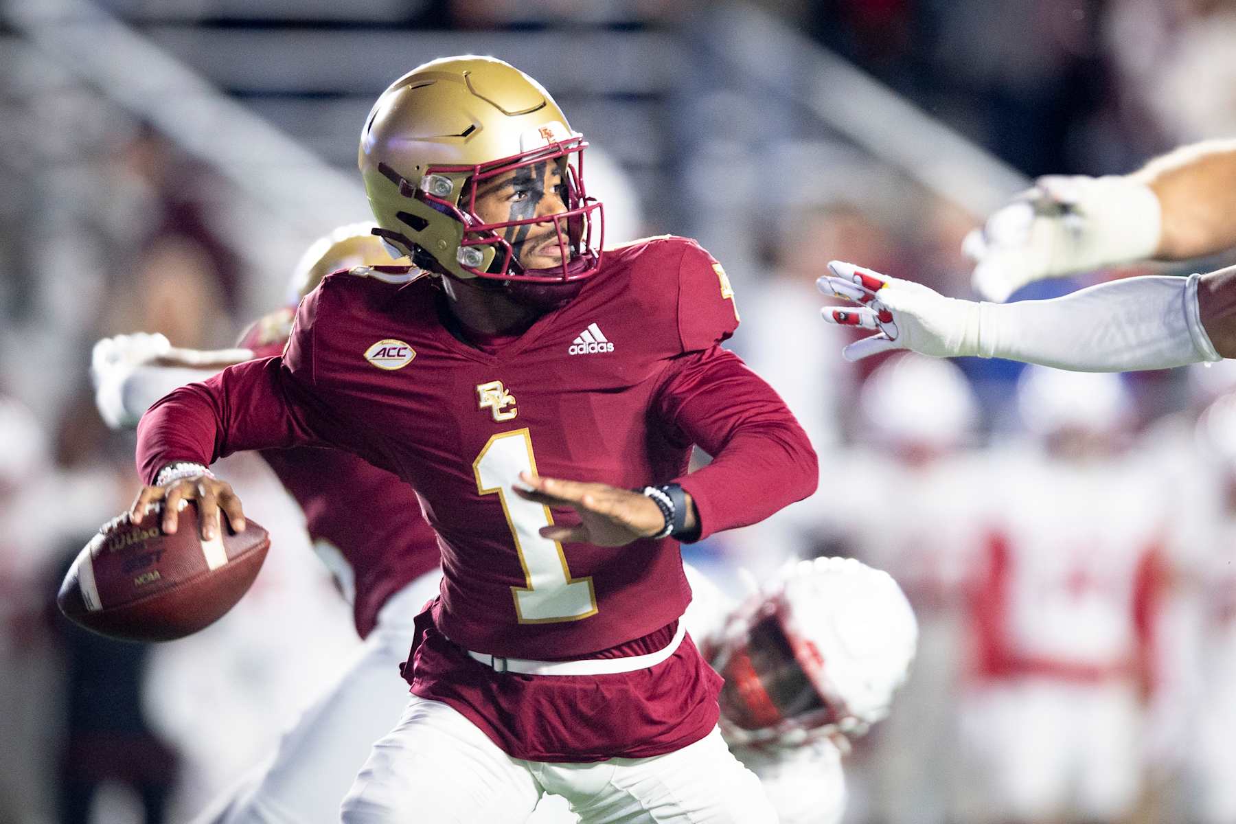 Former Boston College quarterback Thomas Castellanos