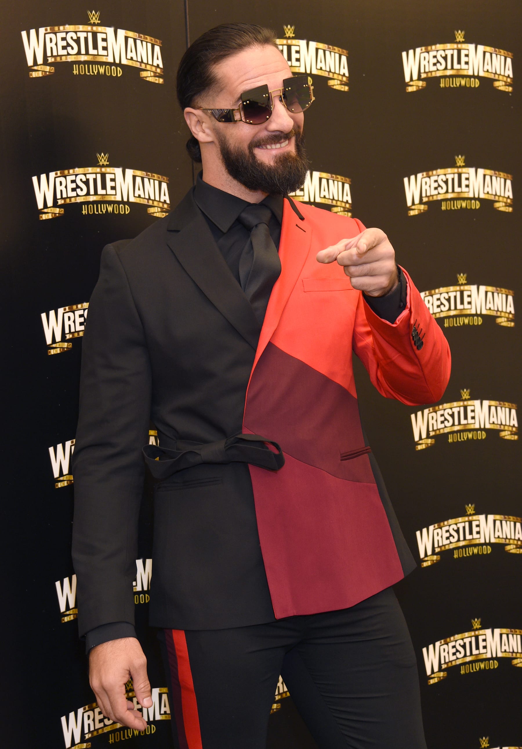 INGLEWOOD, CALIFORNIA - AUGUST 11: Seth “Freakin” Rollins attends the WrestleMania Launch Party at SoFi Stadium on August 11, 2022 in Inglewood, California. (Photo by Gregg DeGuire/Getty Images)