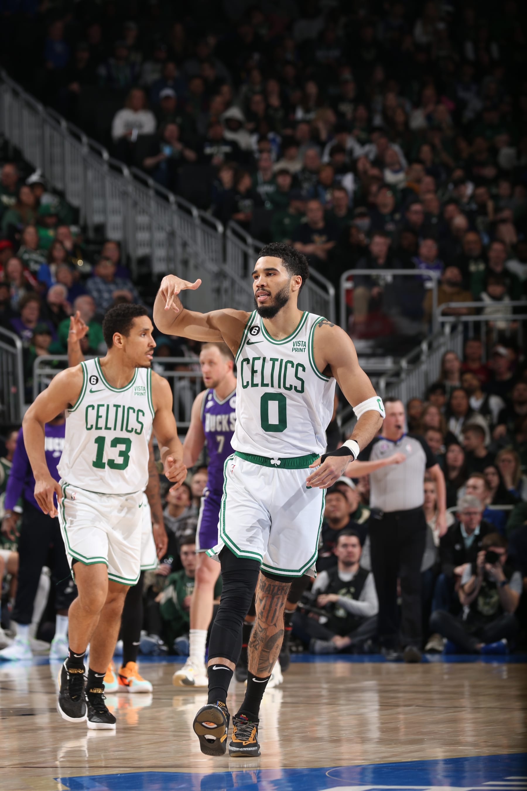 Malcolm Brogdon and Jayson Tatum
