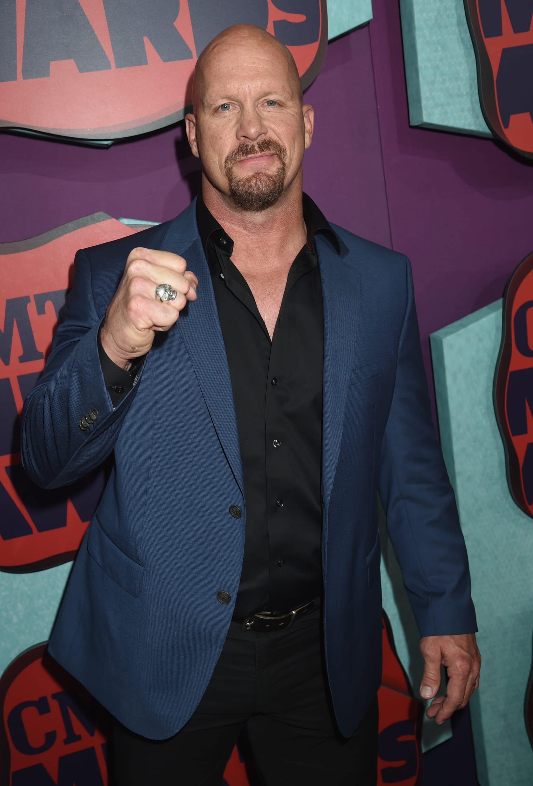 NASHVILLE, TN - JUNE 04: Steve Austin attends the 2014 CMT Music awards at the Bridgestone Arena on June 4, 2014 in Nashville, Tennessee.  (Photo by Jeff Kravitz/FilmMagic)