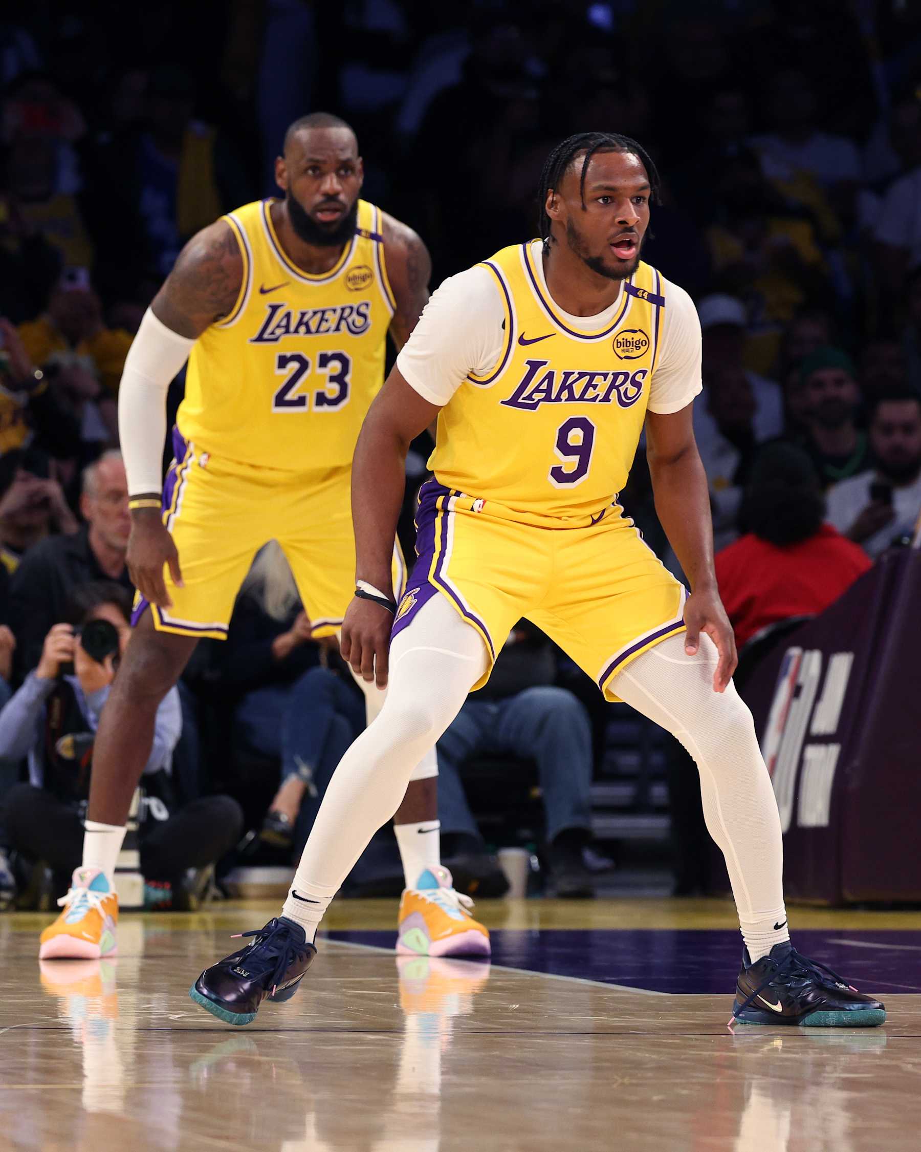 LeBron James and Bronny James