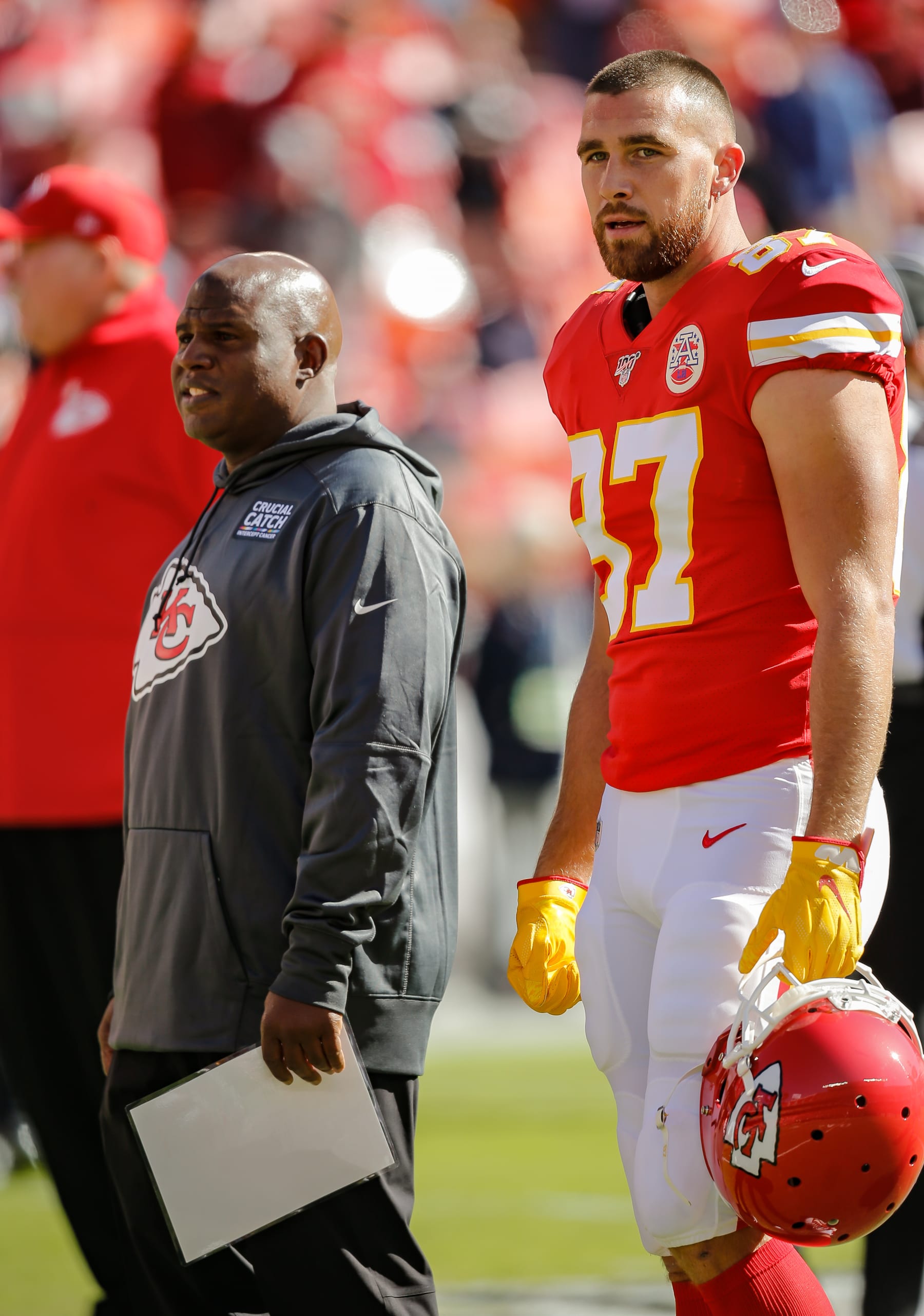 Chiefs' Travis Kelce Backs Eric Bieniemy for Commanders HC: 'Give My Guy a  Chance'