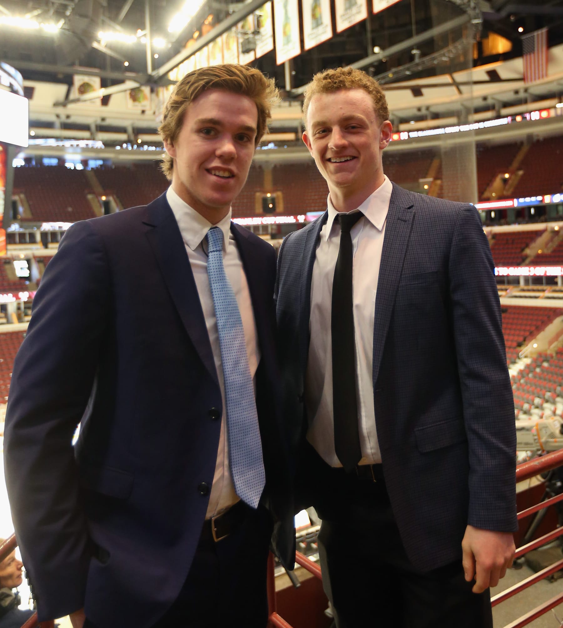 When they were young: a young Connor McDavid and Jack Eichel back in 2015.