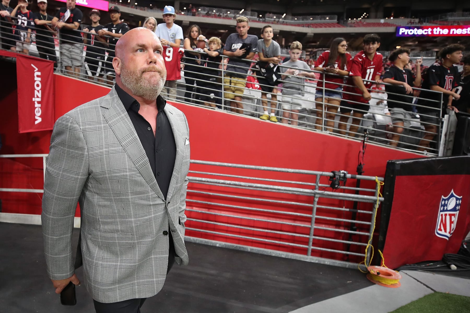 GLENDALE, ARIZONA - AUGUST 21: General manager Steve Keim of the Arizona Cardinals during the NFL preseason game at State Farm Stadium on August 21, 2022 in Glendale, Arizona. The Ravens defeated the Cardinals 24-17.  (Photo by Christian Petersen/Getty Images)