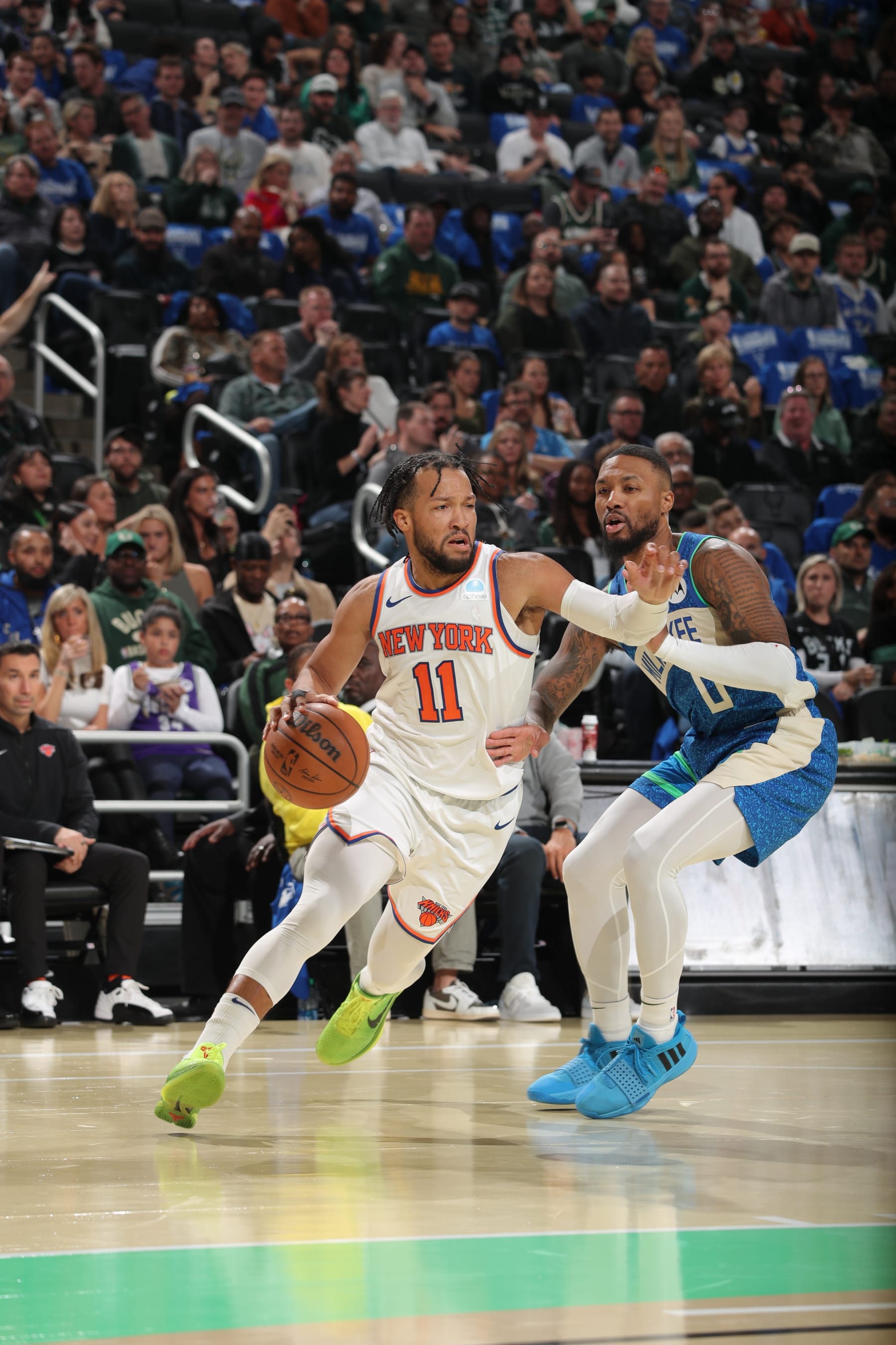 Jalen Brunson and Damian Lillard