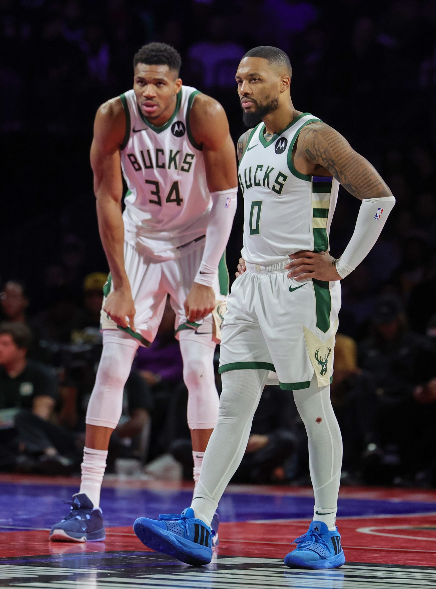 Giannis Antetokounmpo and Damian Lillard
