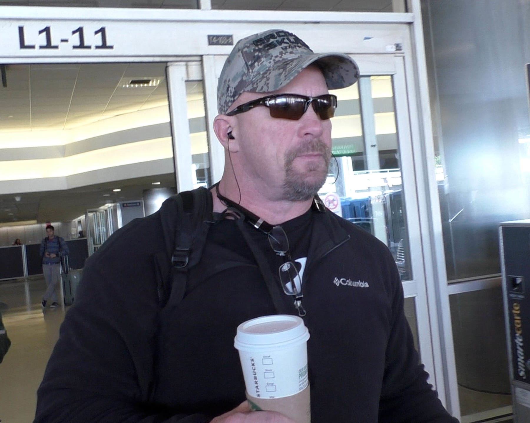 LOS ANGELES, CA - FEBRUARY 04:  Stone Cold Steve Austin is seen on February 4, 2016 Los Angeles, CA.  (Photo by JMA/Star Max/GC Images)
