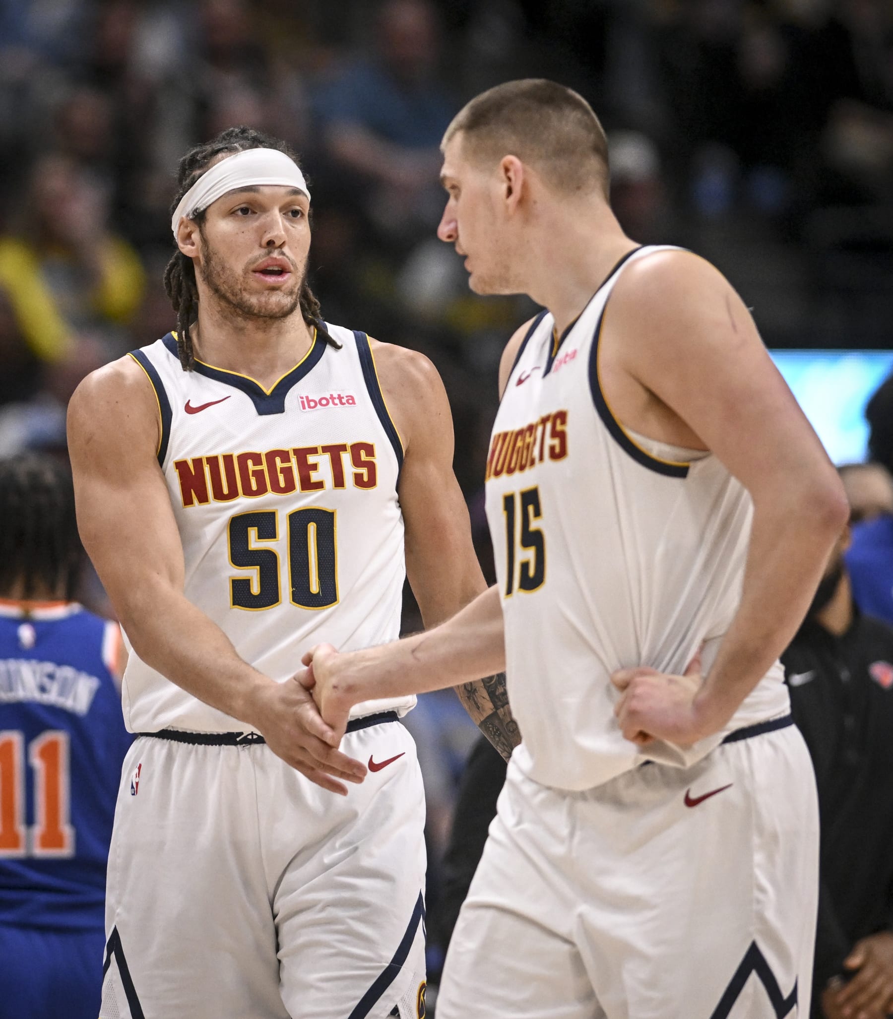 Aaron Gordon and Nikola JokiÄ
