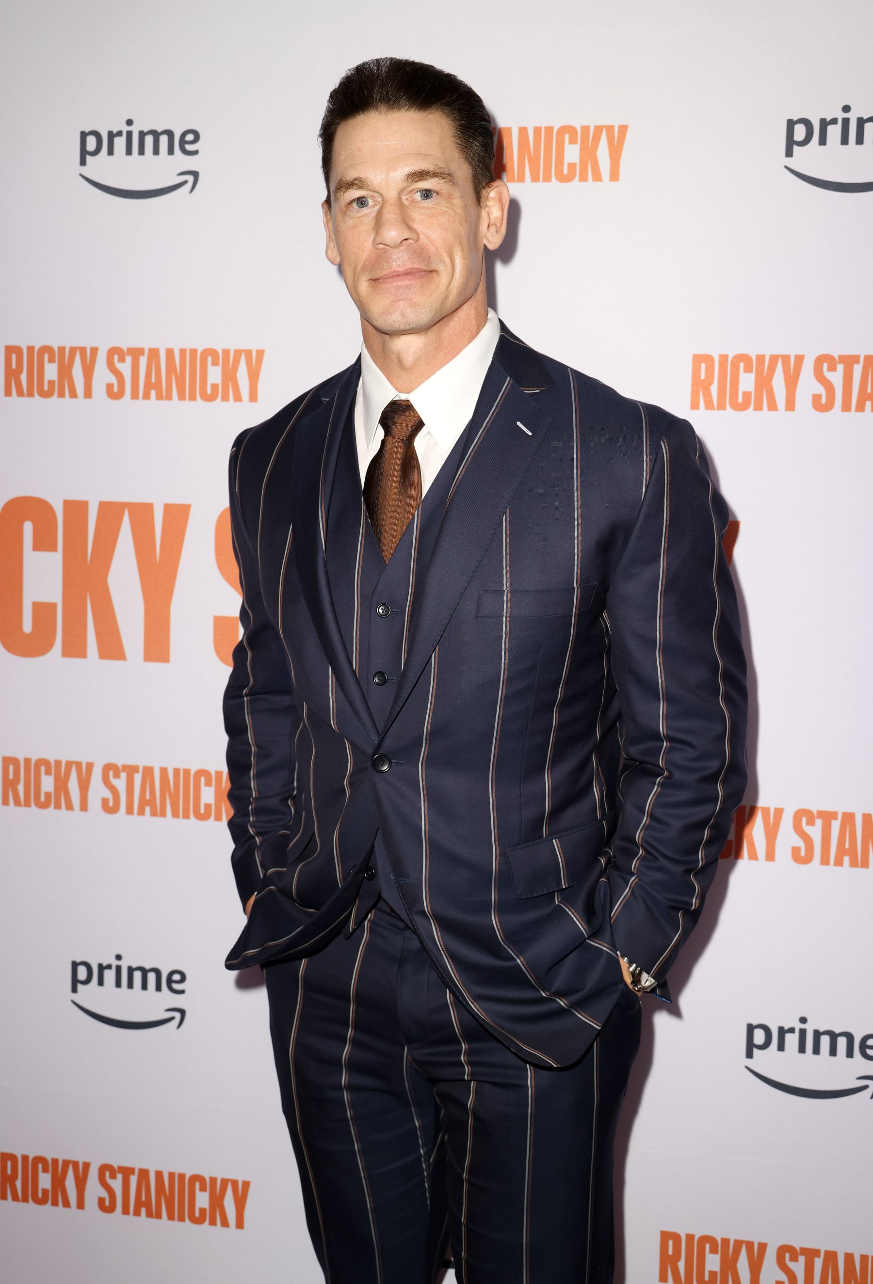 MIAMI BEACH, FLORIDA - FEBRUARY 21: John Cena attends the "Ricky Stanicky" red carpet screening on February 21, 2024 in Miami Beach, Florida. (Photo by Alexander Tamargo/Getty Images)