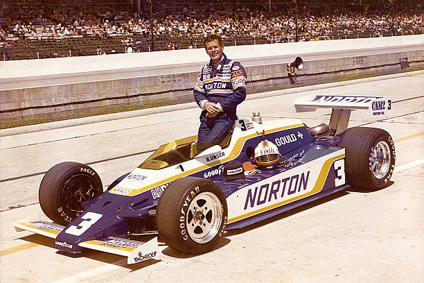 INDIANAPOLIS, IN — May 1981:  Bobby Unser of Albuquerque, NM, with Roger Penske’s Penske/Cosworth Norton Spirit at Indianapolis Motor Speedway.  Unser won the pole position for the USAC-sanctioned Indianapolis 500 Indy Car race, then went on to win his third Indy 500 race, becoming just the second driver to win the event in three different decades.  Unser also tasted Indy victory in 1968 and 1975.  (Photo by ISC Images & Archives via Getty Images)