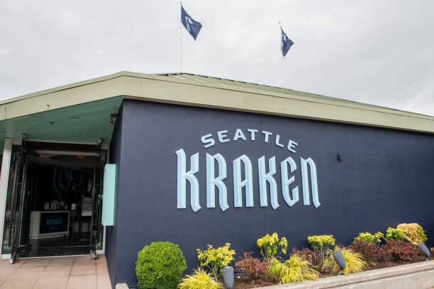 SEATTLE, WASHINGTON - AUGUST 21: The Team Store for the Seattle Kraken, the NHL's newest franchise, opens for business on August 21, 2020 in Seattle, Washington. (Photo by Jim Bennett/Getty Images)