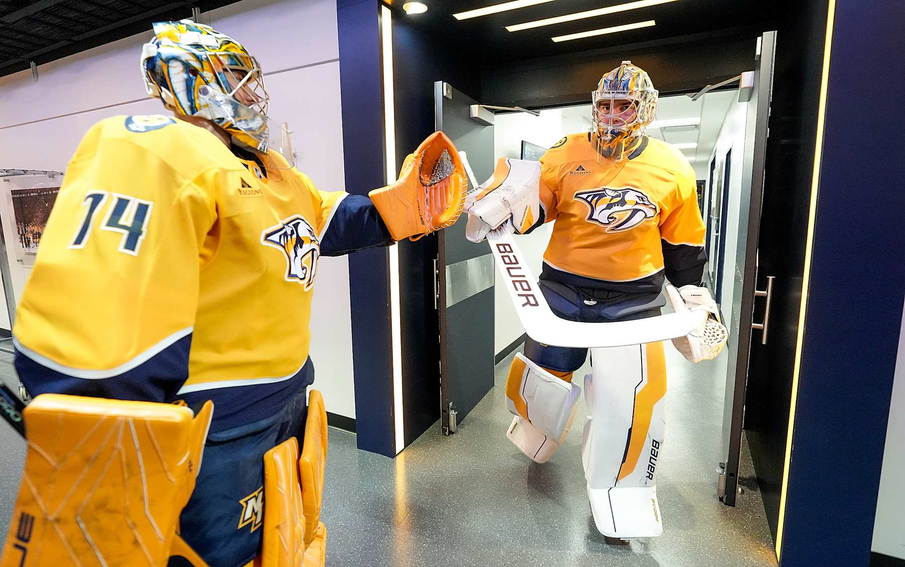 Juuse Saros and Justus Annunen.