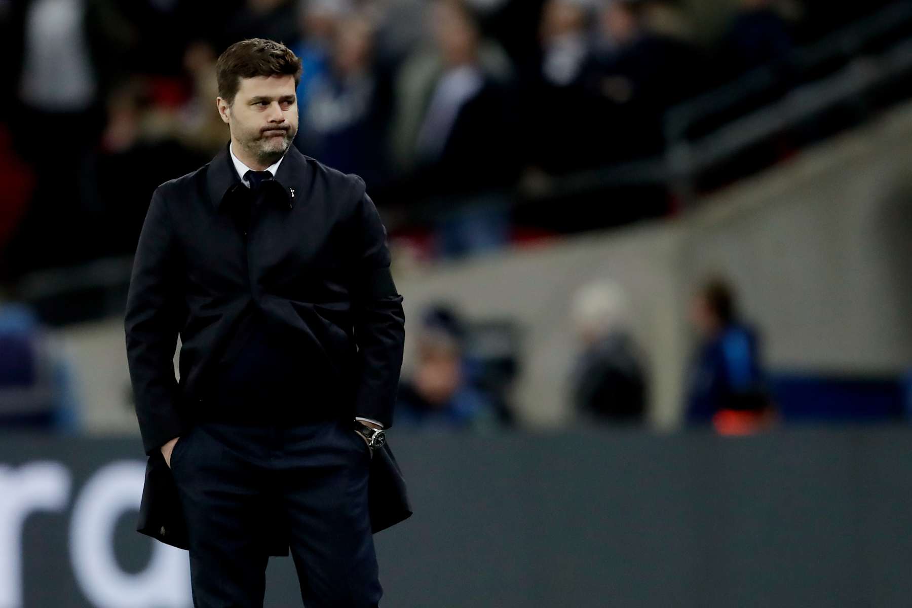 LONDON, UNITED KINGDOM - MARCH 7: coach Mauricio Pochettino of Tottenham Hotspur during the UEFA Champions League match between Tottenham Hotspur v Juventus at the Wembley Stadium on March 7, 2018 in London United Kingdom (Photo by Laurens Lindhout/Soccrates/Getty Images) LONDON, UNITED KINGDOM - MARCH 7: coach Mauricio Pochettino of Tottenham Hotspur during the UEFA Champions League match between Tottenham Hotspur v Juventus at the Wembley Stadium on March 7, 2018 in London United Kingdom (Photo by Laurens Lindhout/Soccrates/Getty Images)
