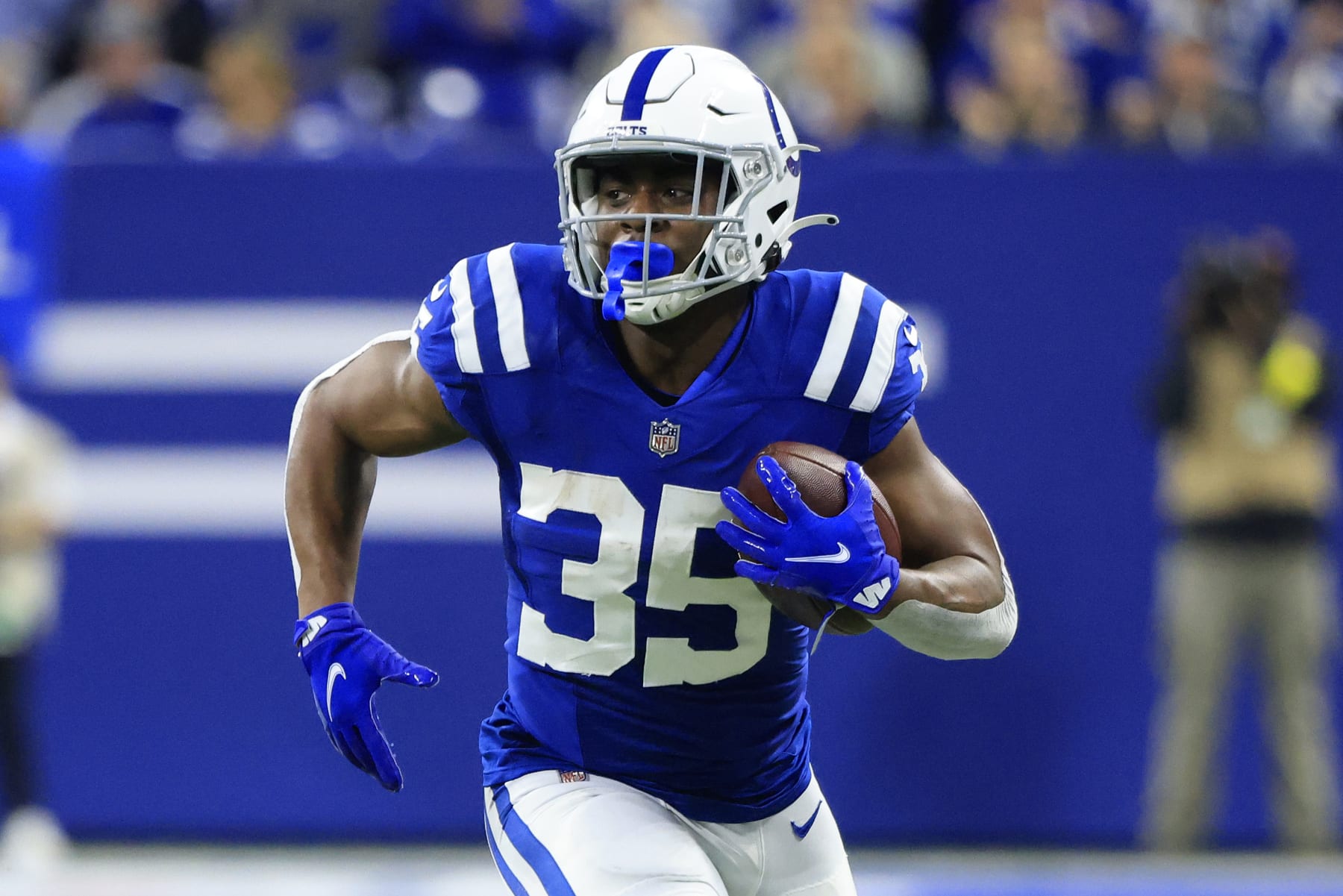 Indianapolis Colts running back Deon Jackson