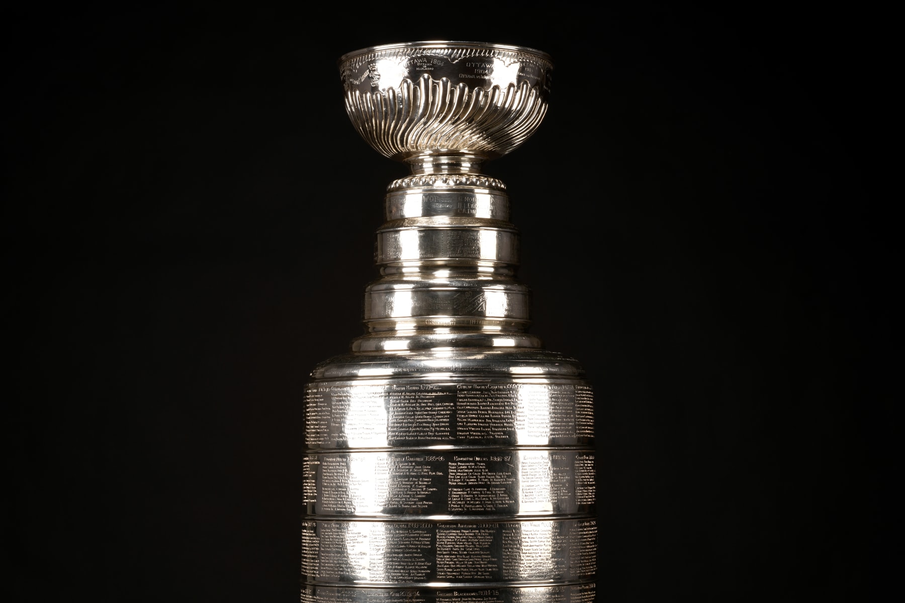 DENVER, CO - APRIL 25: Stanley Cup Trophy at Denver Post building during 2019 Stanley Cup playoffs. April 25, 2019. (Photo by Hyoung Chang/MediaNews Group/The Denver Post via Getty Images)