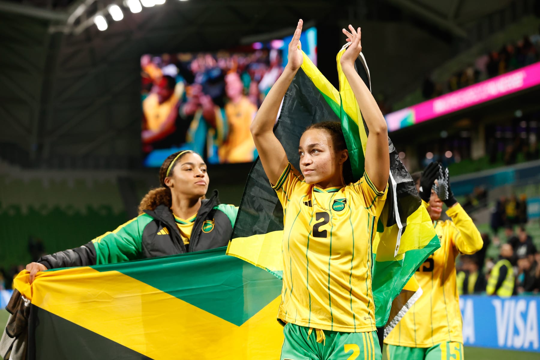 Solai Washington and the Jamaican women's national team are riding high after advancing to the Round of 16.