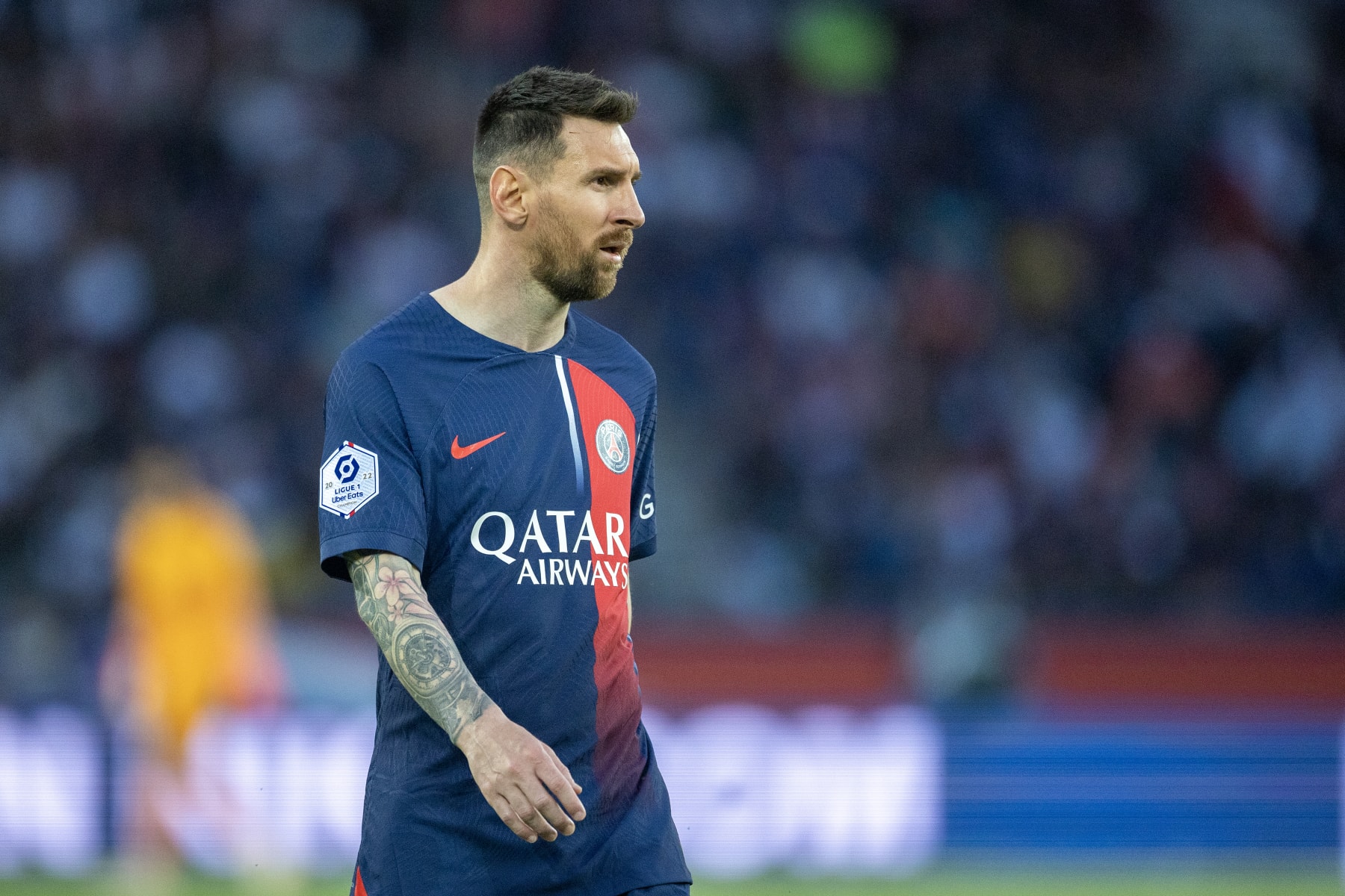 PARIS, FRANCE - JUNE 3:  Lionel Messi #30 of Paris Saint-Germain during the Paris Saint-Germain V Clermont, French Ligue 1 regular season match at Parc des Princes on June 3, 2023, in Paris, France (Photo by Tim Clayton/Corbis via Getty Images)