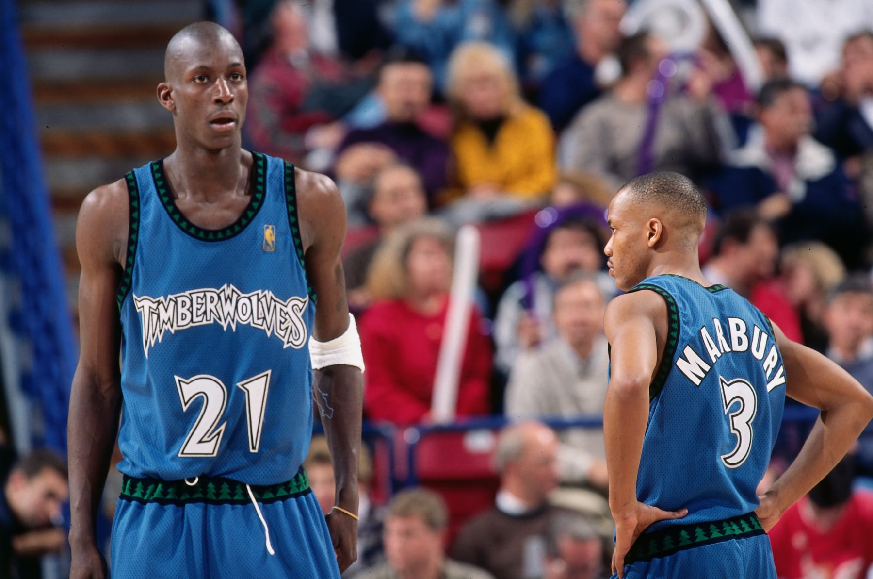 Kevin Garnett and Stephon Marbury