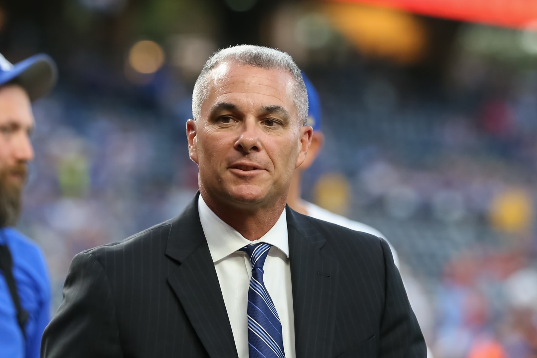 KANSAS CITY, MO - SEPTEMBER 13: Kansas City Royals general manager Dayton Moore before an MLB baseball game between the Houston Astros and Kansas City Royals on September 13, 2019 at Kauffman Stadium in Kansas City, MO. (Photo by Scott Winters/Icon Sportswire via Getty Images)