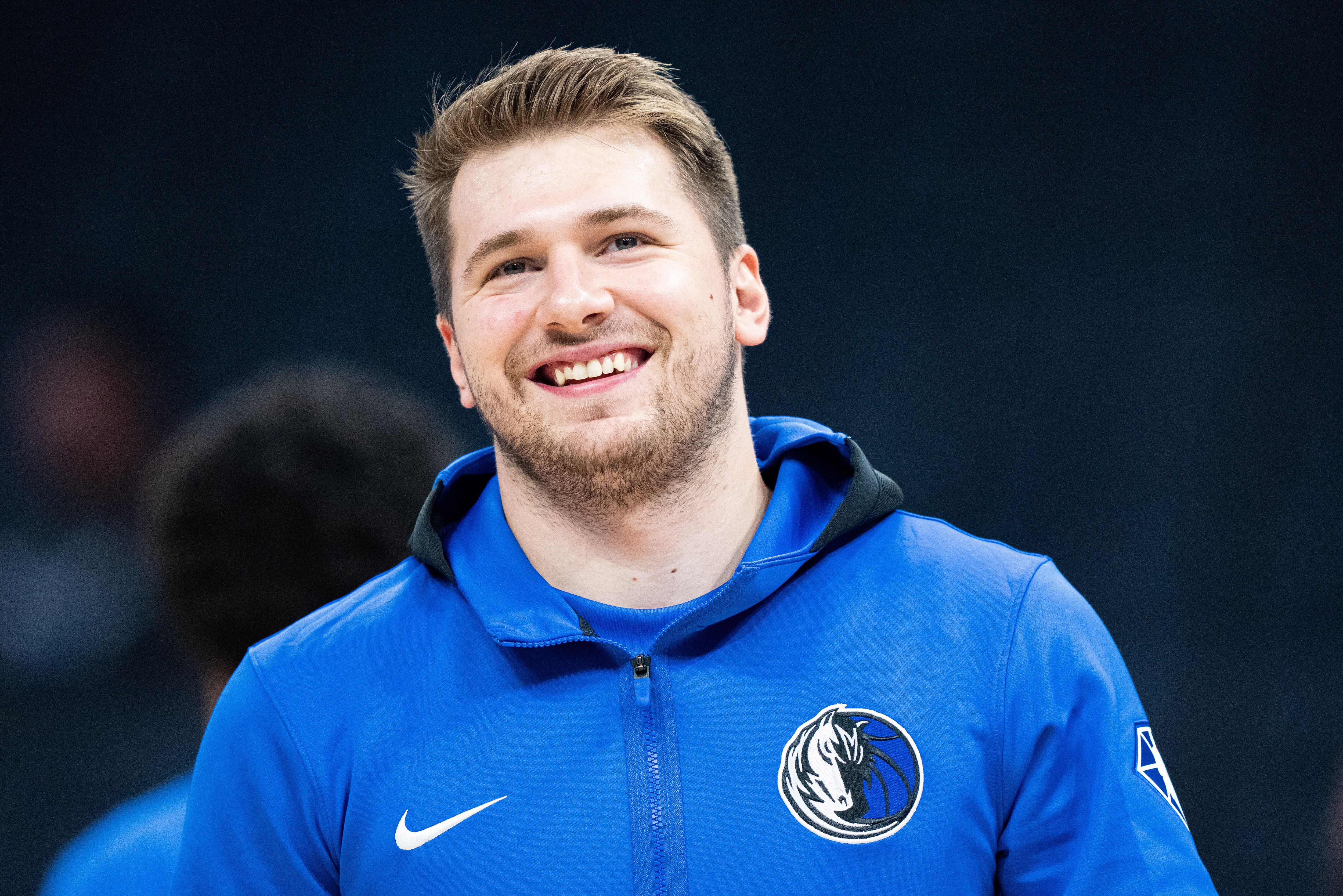 CHARLOTTE, NORTH CAROLINA - OCTOBER 13: Luka Doncic #77 of the Dallas Mavericks looks on during their game against the Charlotte Hornets at Spectrum Center on October 13, 2021 in Charlotte, North Carolina. NOTE TO USER: User expressly acknowledges and agrees that, by downloading and or using this photograph, User is consenting to the terms and conditions of the Getty Images License Agreement. (Photo by Jacob Kupferman/Getty Images)