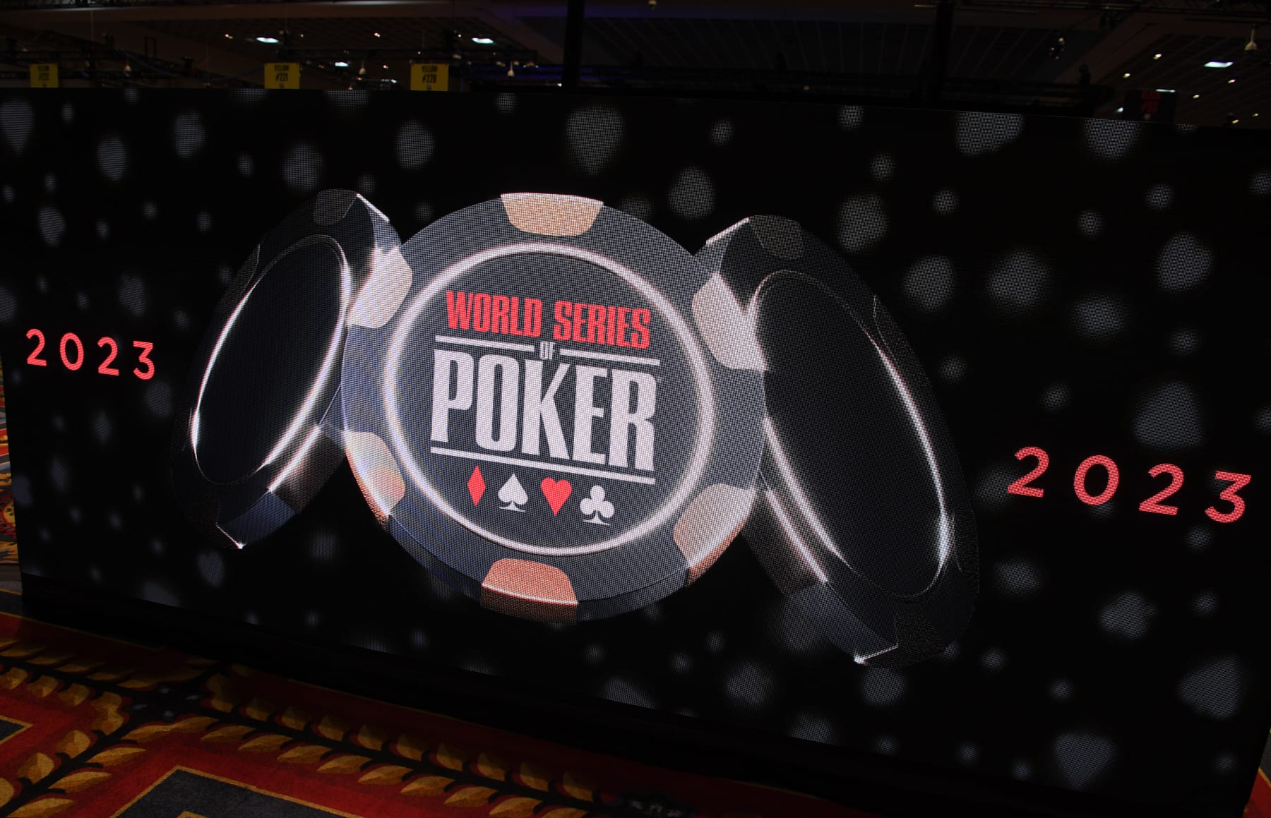 LAS VEGAS, NEVADA - MAY 31: Signage at The 54th Annual World Series of Poker on May 31, 2023 in Las Vegas, Nevada. (Photo by Denise Truscello/Getty Images for Caesars Entertainment)