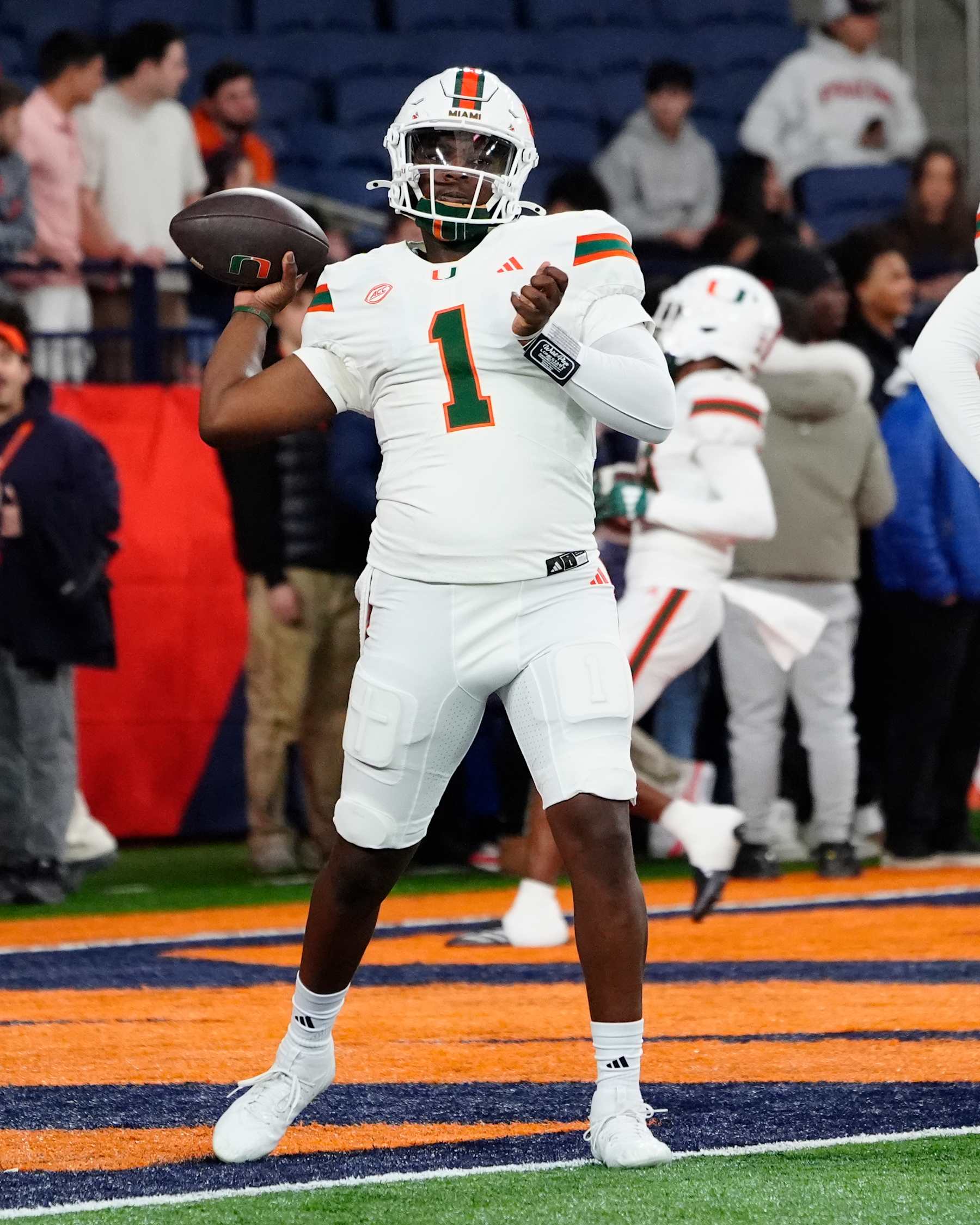 Miami quarterback Cam Ward