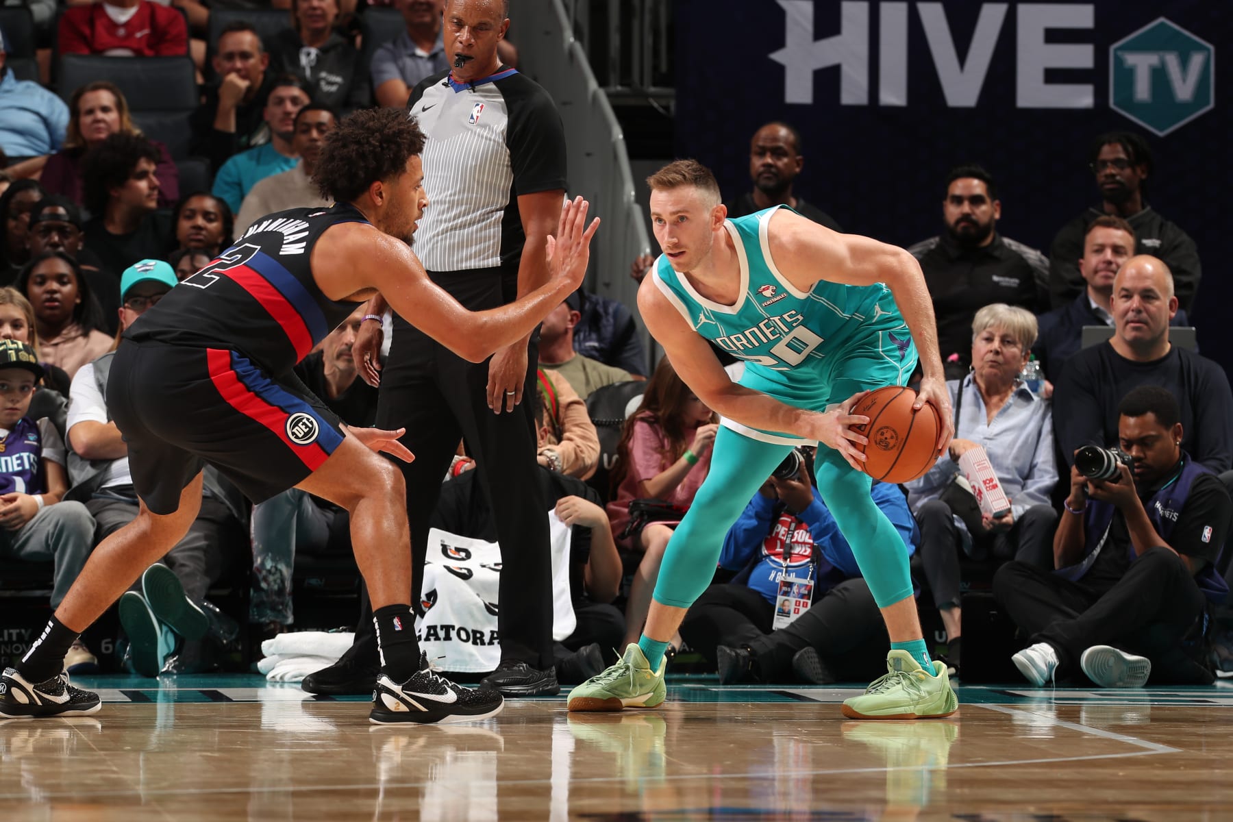 Cade Cunningham and Gordon Hayward