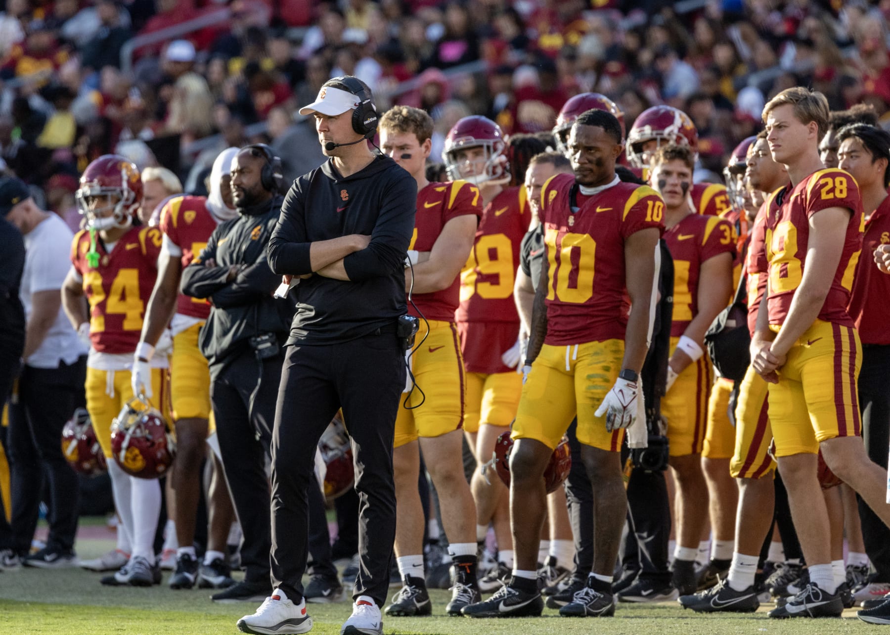 USC head coach Lincoln Riley