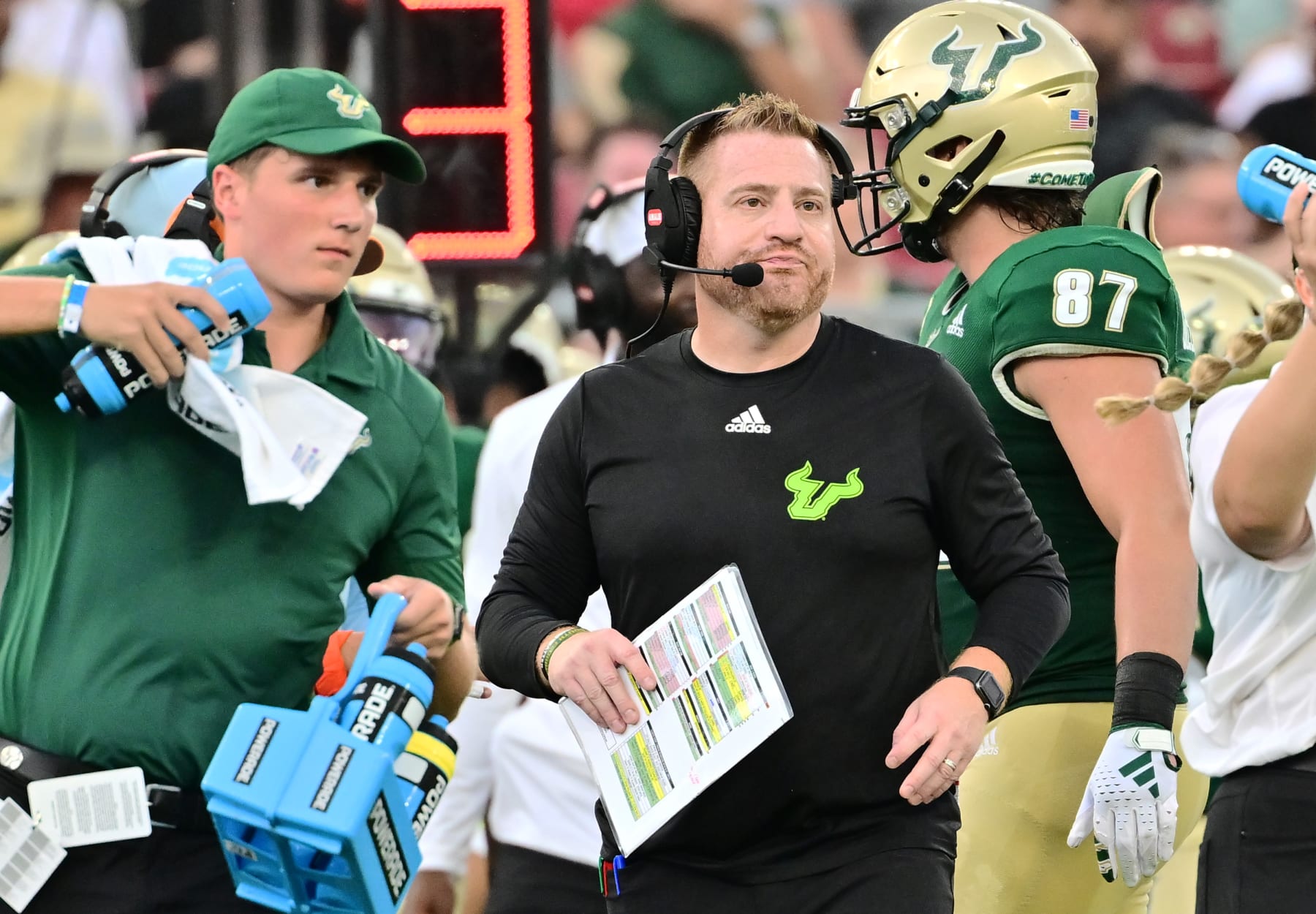 USF head coach Alex Golesh