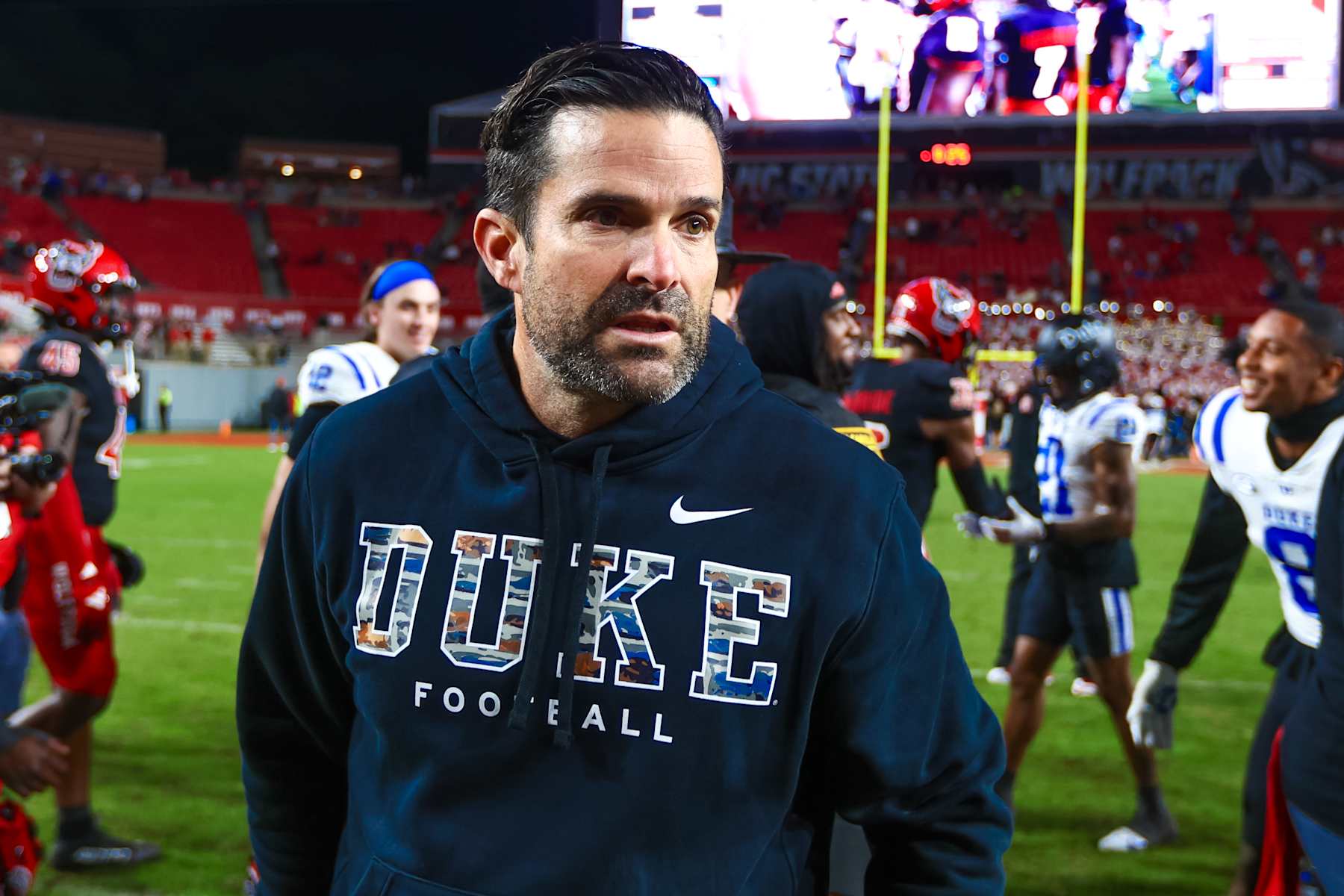 Head Coach Manny Diaz of the Duke Blue Devils 