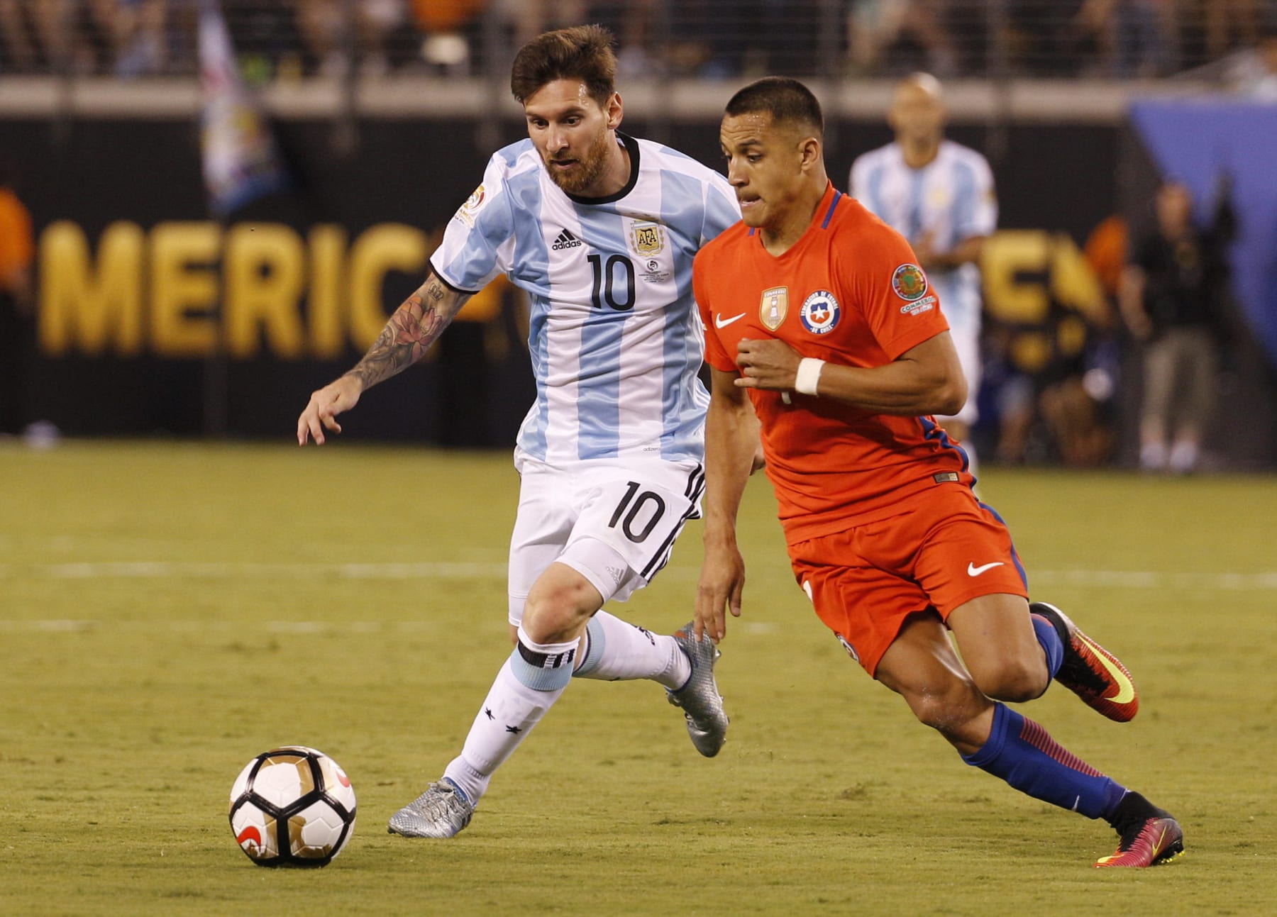 Lionel Messi and Alexis Sanchez.