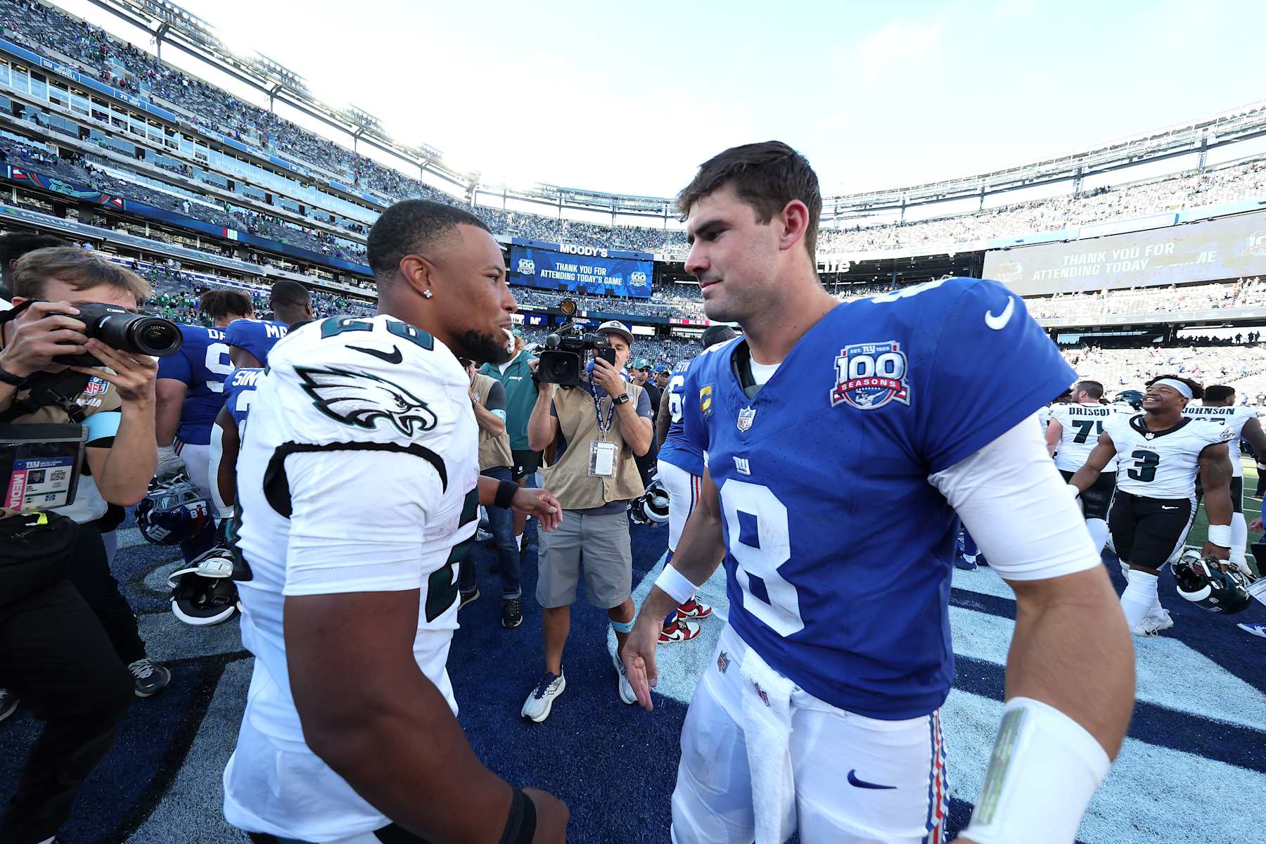 Report: Daniel Jones Watched Saquon Barkley, Eagles Beat