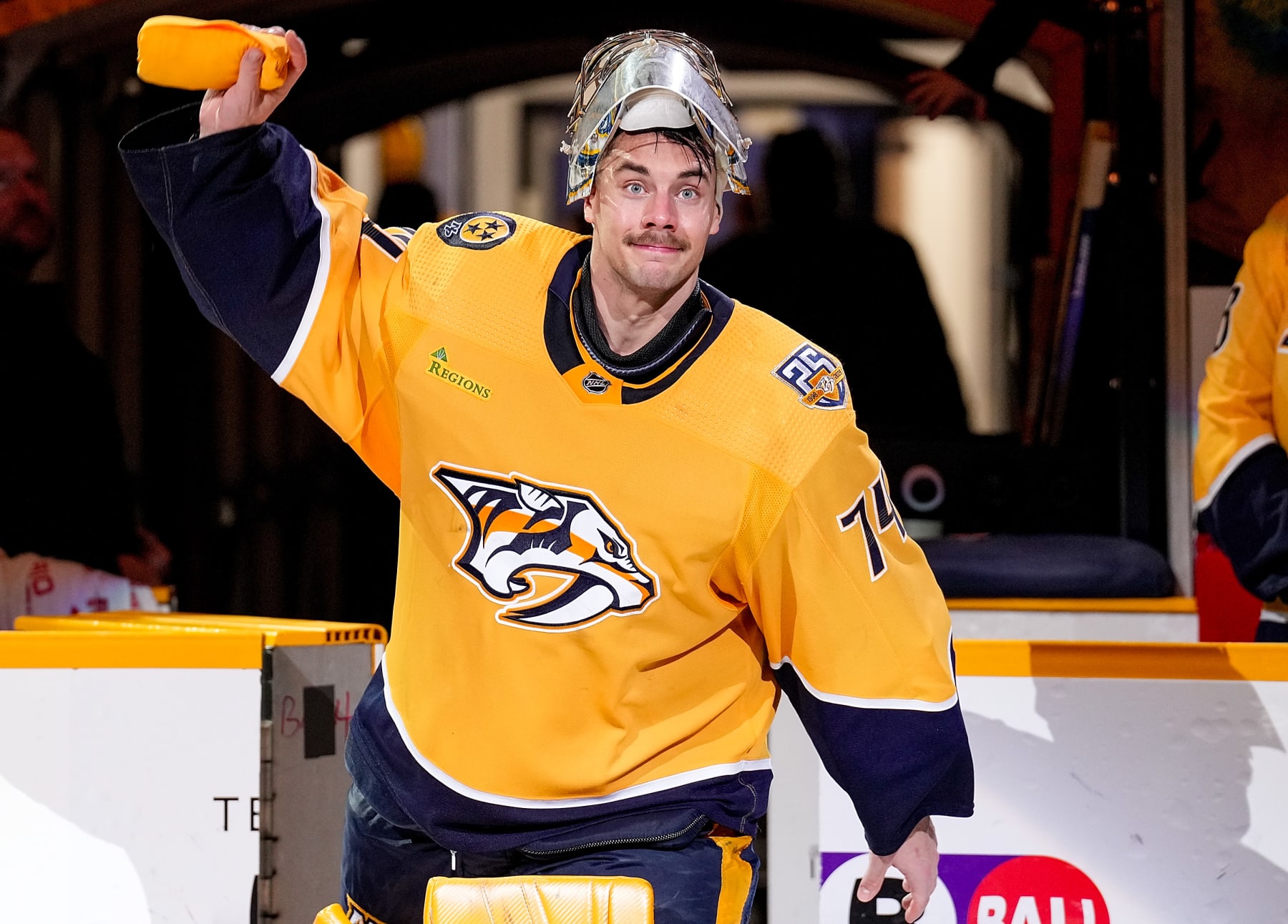 Juuse Saros has been a rock for the Preds in goal.