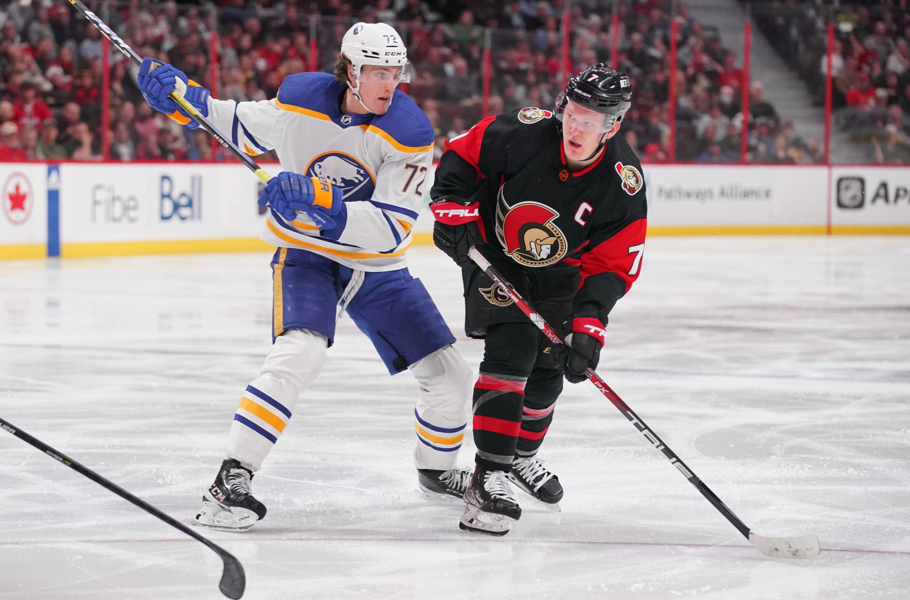 Tage Thompson and Brady Tkachuk