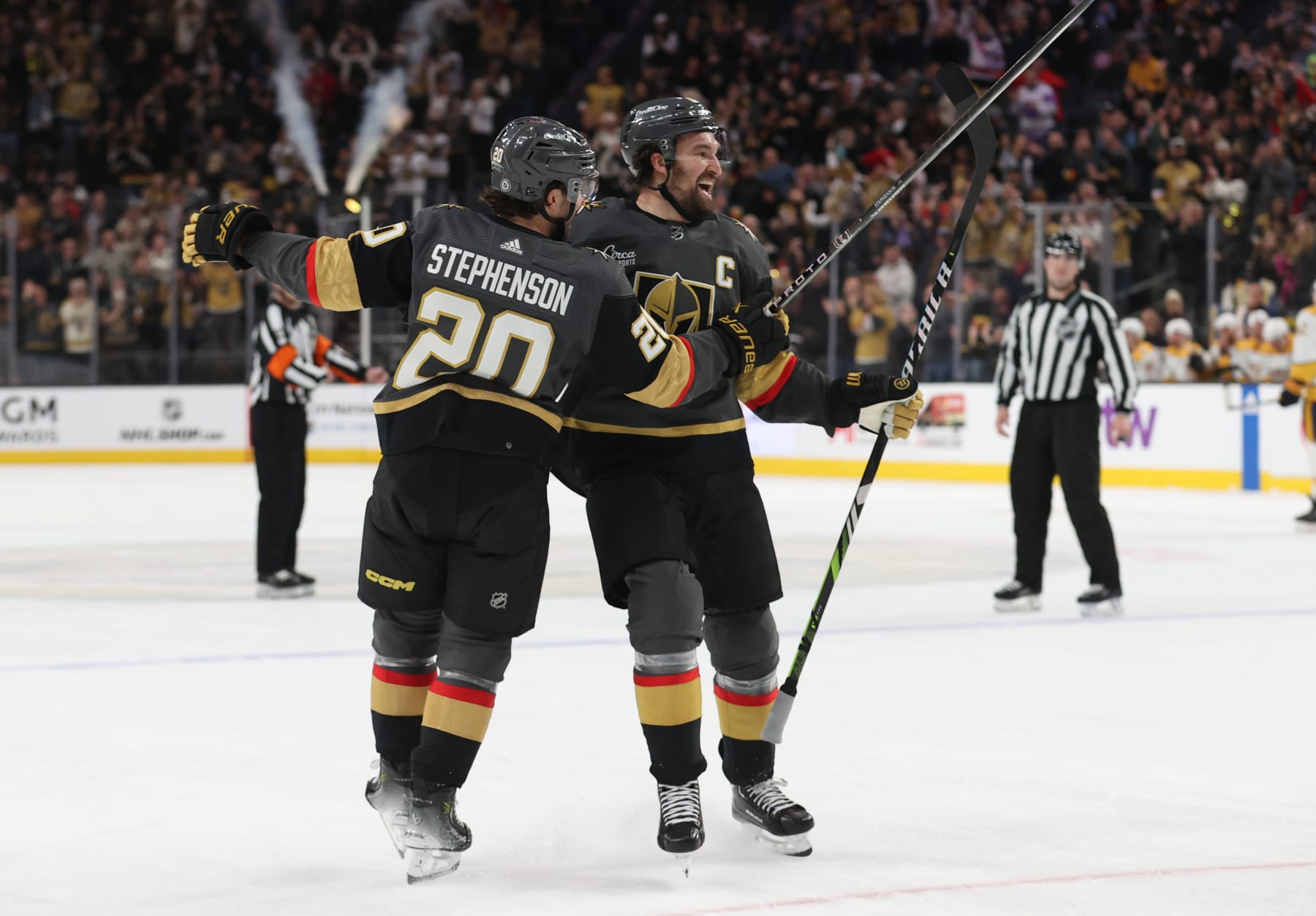 Chandler Stephenson and Mark Stone.