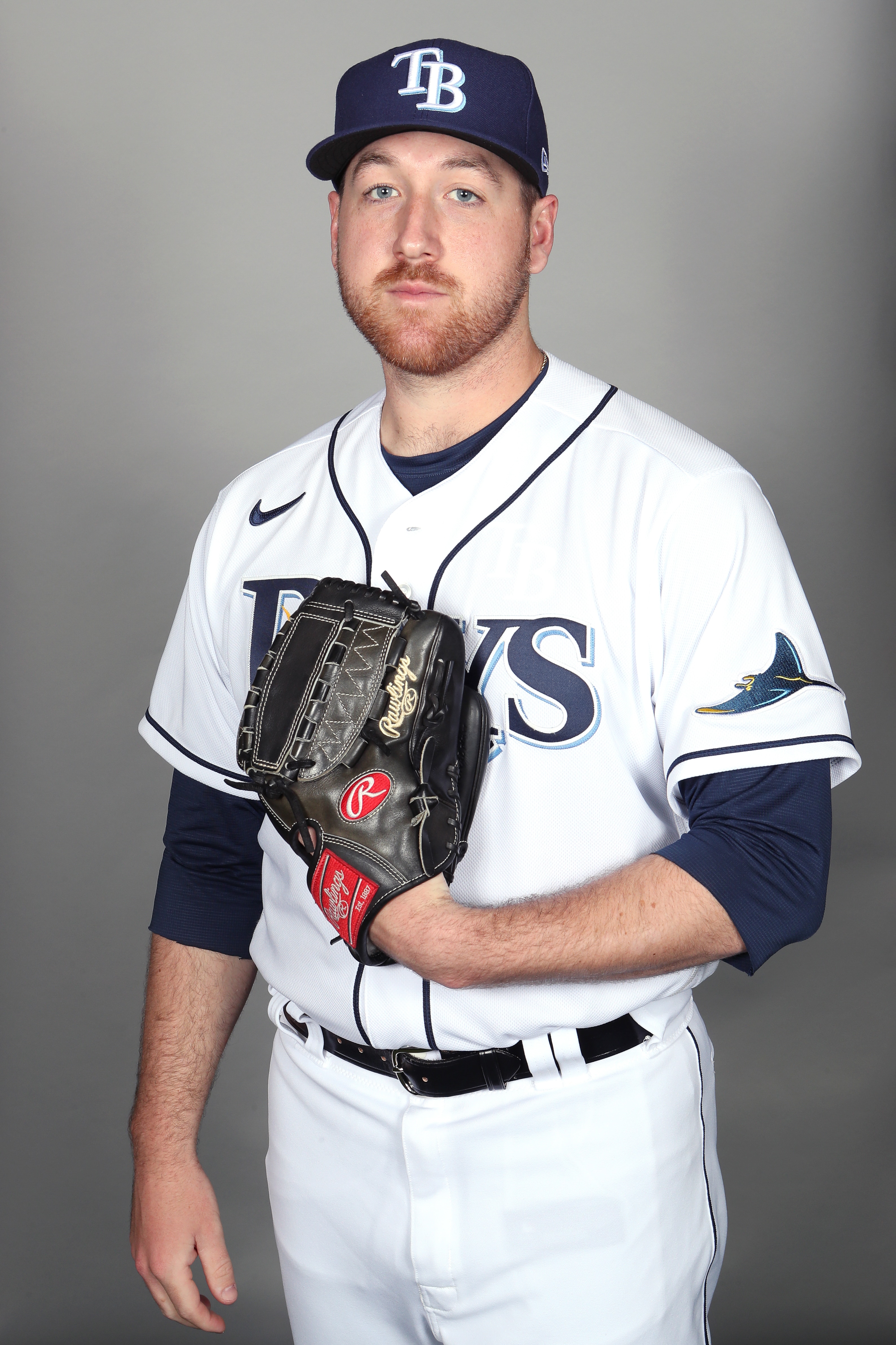 PORT CHARLOTTE, FL - FEBRUARY 17:  Tyler Zombro #82 of the Tampa Bay Rays poses during Photo Day on Monday, February 17, 2020 at Charlotte Sports Park in Port Charlotte, Florida.  (Photo by Mary DeCicco/MLB Photos via Getty Images)
