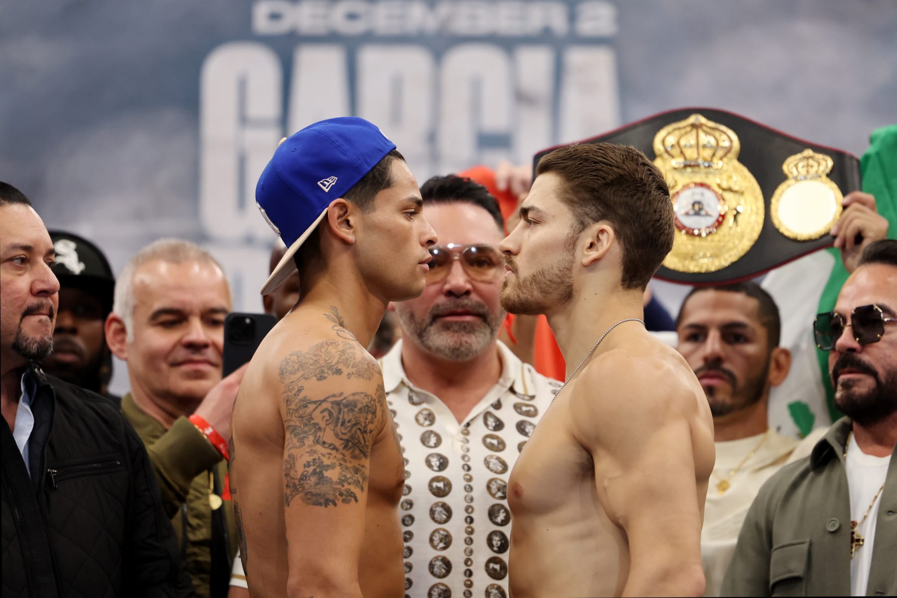 Ryan Garcia (left) and Oscar Duarte (right)