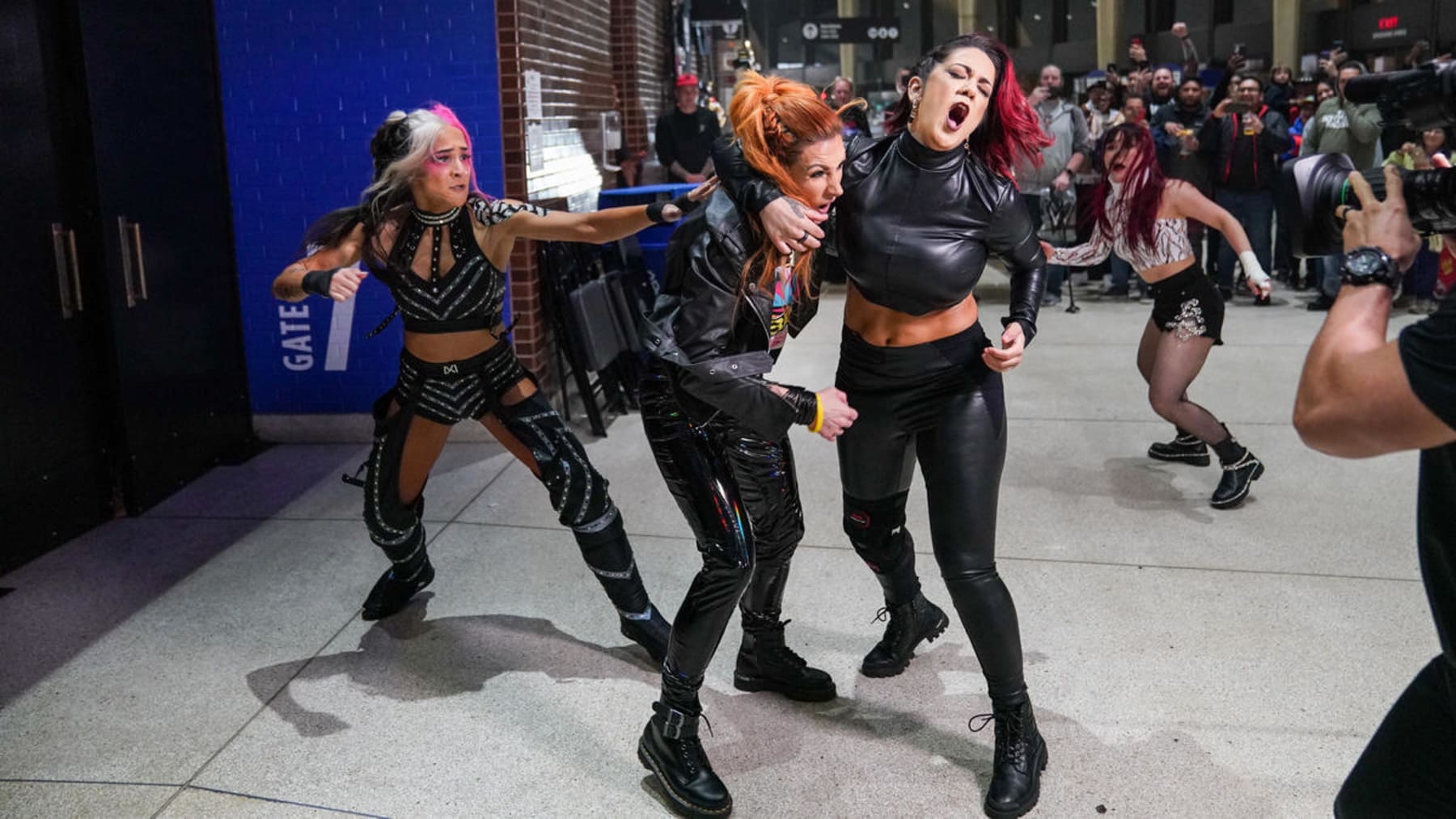 Becky Lynch and Bayley's brawl on Raw could not be contained in the ring.