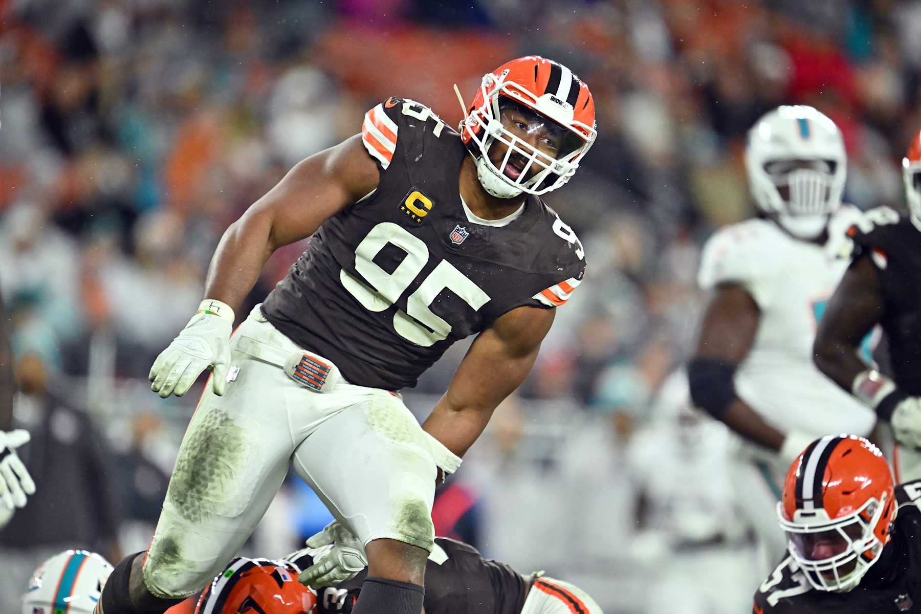 Cleveland Browns defensive end Myles Garrett