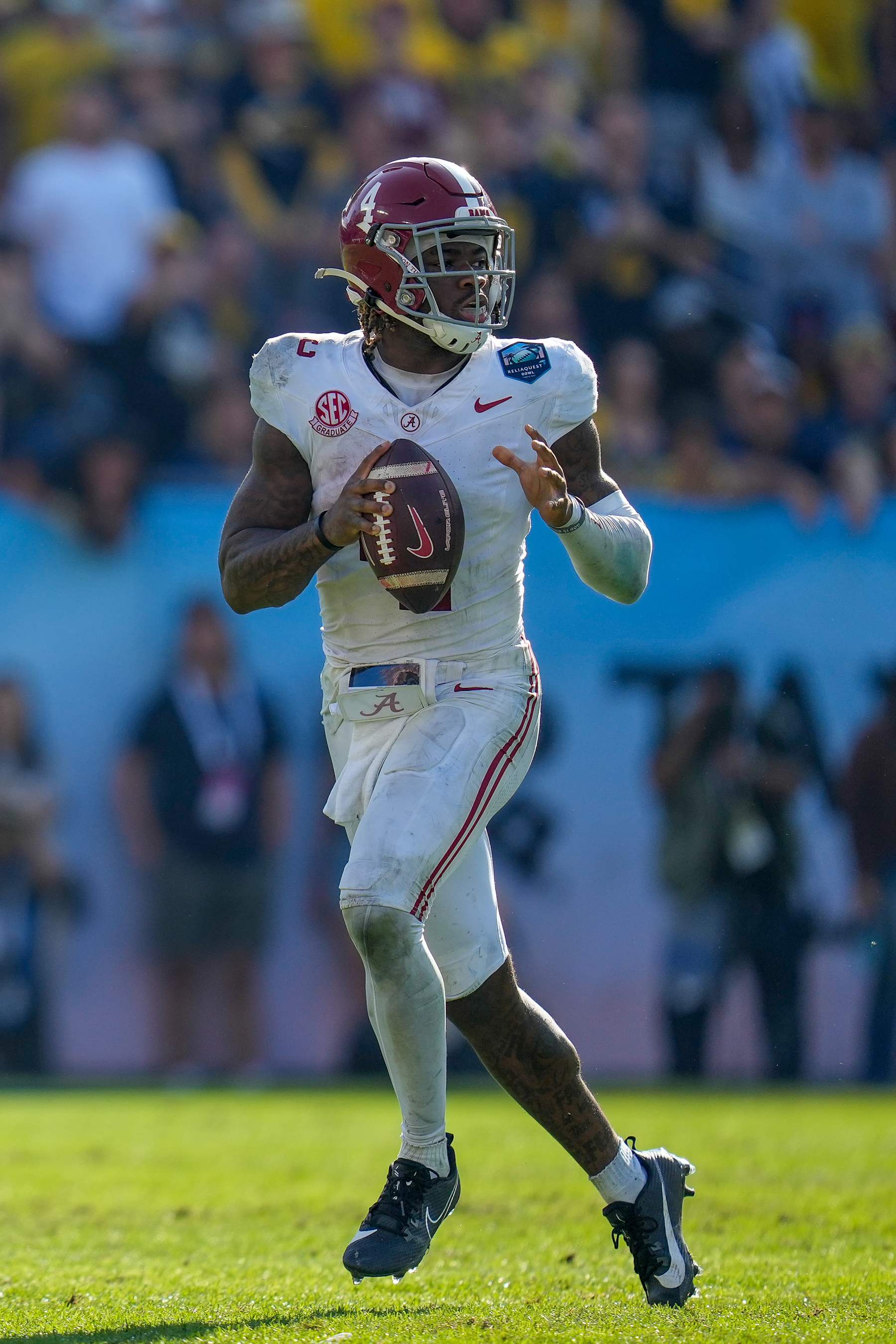 Alabama quarterback Jalen Milroe